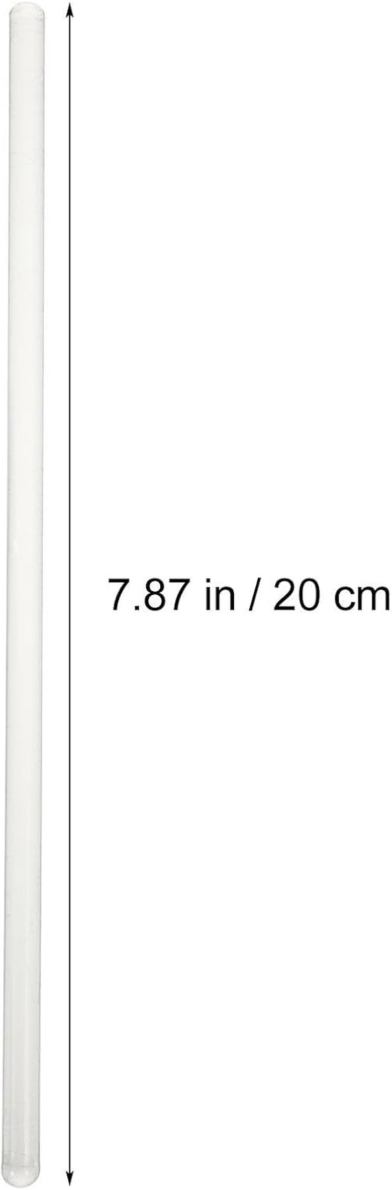 3 Pieces Glass Stirrer,Clear Glass Stirring Rod Stir Stick with Both Ends round Sturdy Glass Stir Sticks Column Lab Mixer 200Mm Glass Stirring Rods for Science,Lab,Kitchen,Science image number 2