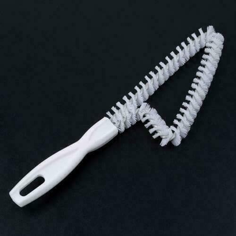 Leona Co Plastic Triangle Household Window Sliding Door Track Cleaning Gap Brush White, Easy Clean image number 2