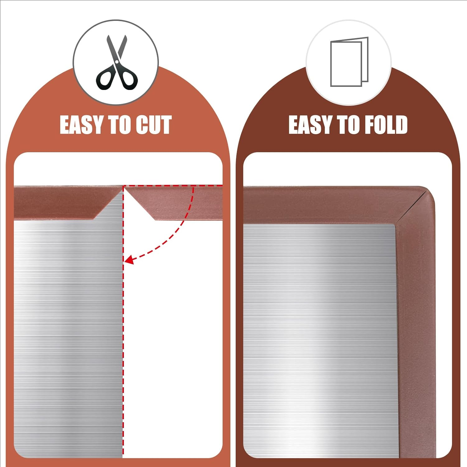 Rubber Edge Trim, Flexible Edge Trim for Sharp Edge, 1/16" U Channel Edge Protector, Self Adhesive Edge Guards for Car Doors and Sheet Metal Parts, 10Ft, Brown Color image number 4