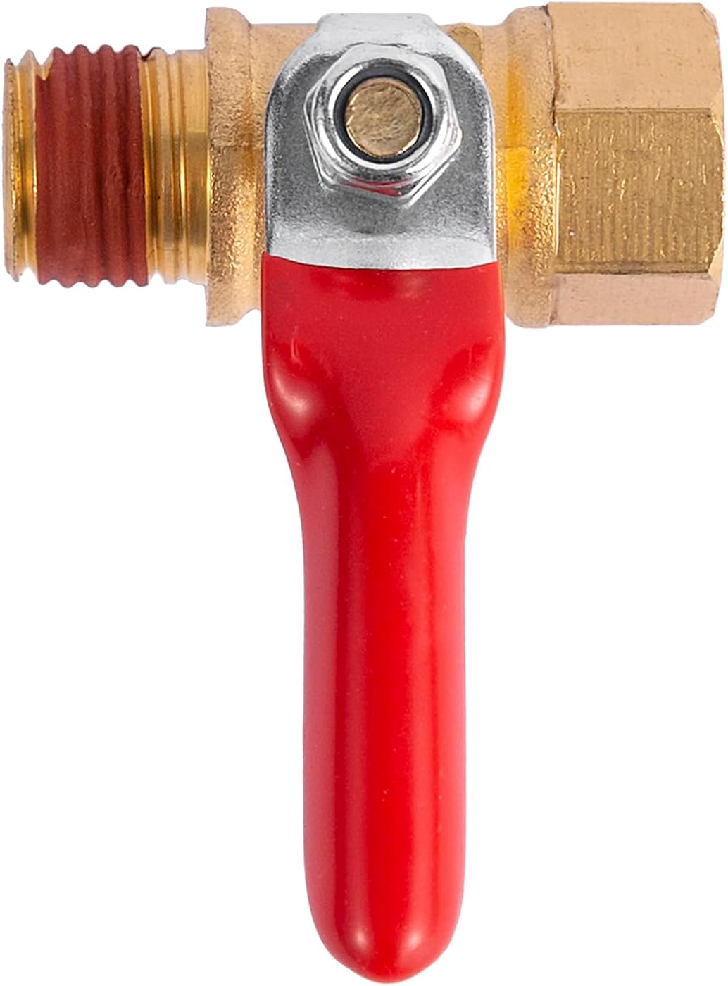 BILAL 2 Pack 1/4" Heavy Duty Air Compressor Brass Ball Valve Shut off Switch, 1/4 Inch Male and Female NPT Thread Pipe Fitting