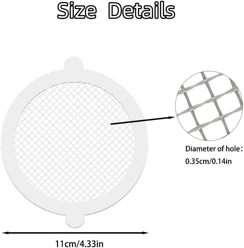 Shower Drain Hair Catcher, Kitchen Sink Drain Strainer, Bathtub Hair Catcher for Drain, Disposable Shower Drain Hair Catcher, Sink Stopper, Bathtub Accessories, Bathroom Necessities (11Cm) image number 3