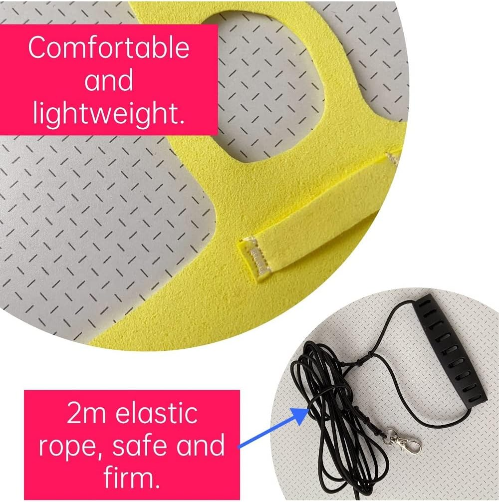 Bird Flight Harness Vest, Parrot Suit with Leash for Parakeets Cockatiels Conures Budgies, Flying Clothes Rope and Handle Outdoor Activities Training, anti Bite (2M, Yellow) image number 4