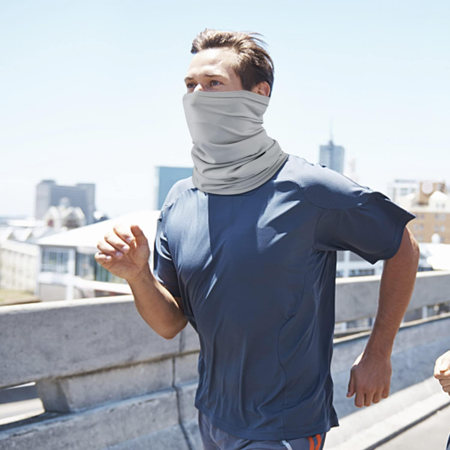 Leonids 2 PACK Protection Neck Gaiter for Men Women, Multifunctional Face Cover Bandana Uv/Dust Protection Windproof Ski Mask Face Cover image number 2