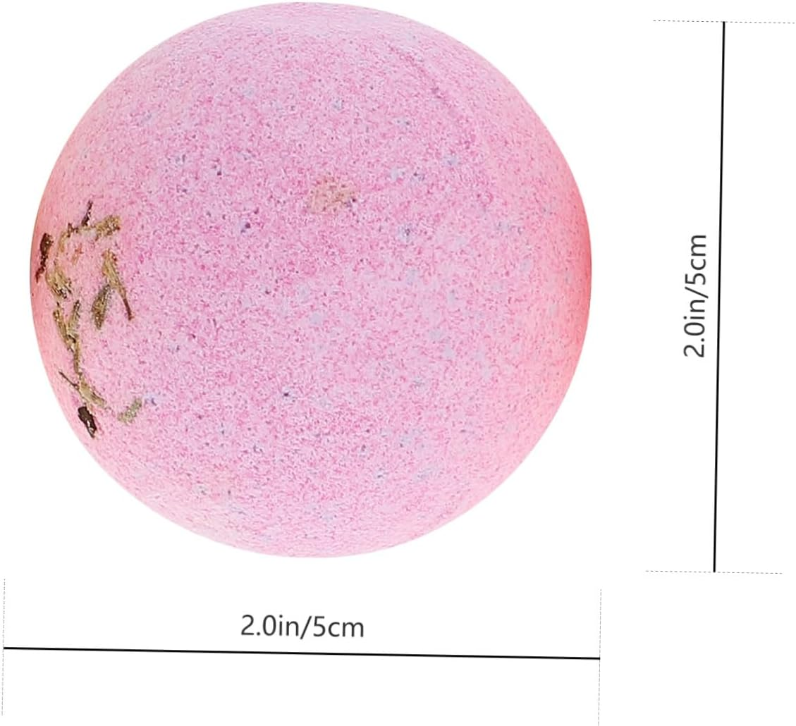 DEARMAMY 9Pcs Essential Oil Dry Flower Bath Salt Balls Bubble Set Spa Bathing Aromatherapy image number 2