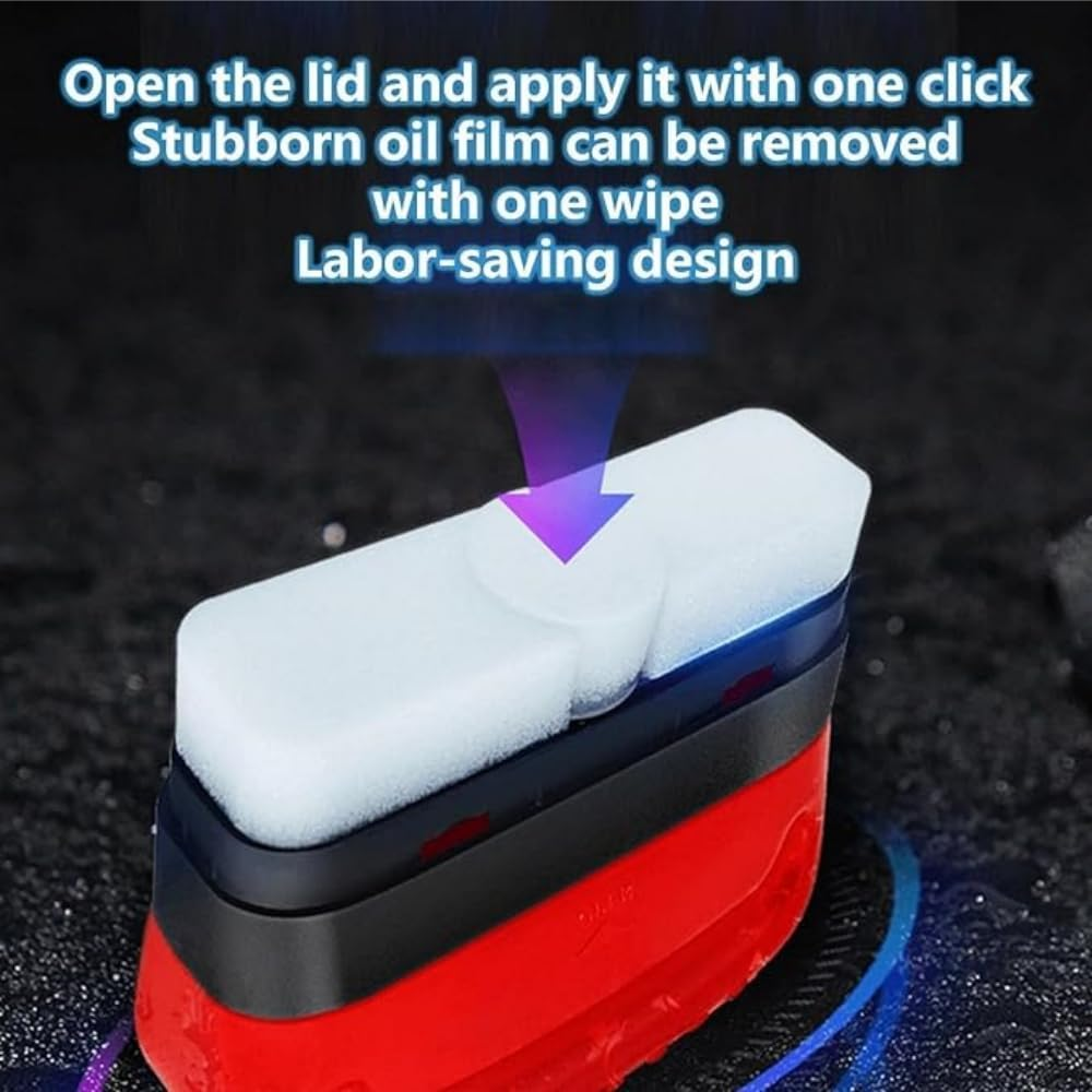 Car Windshield Oil Film Cleaning Brush, Glass Polishing Tool, Front Rear Mirror Cleaner image number 1