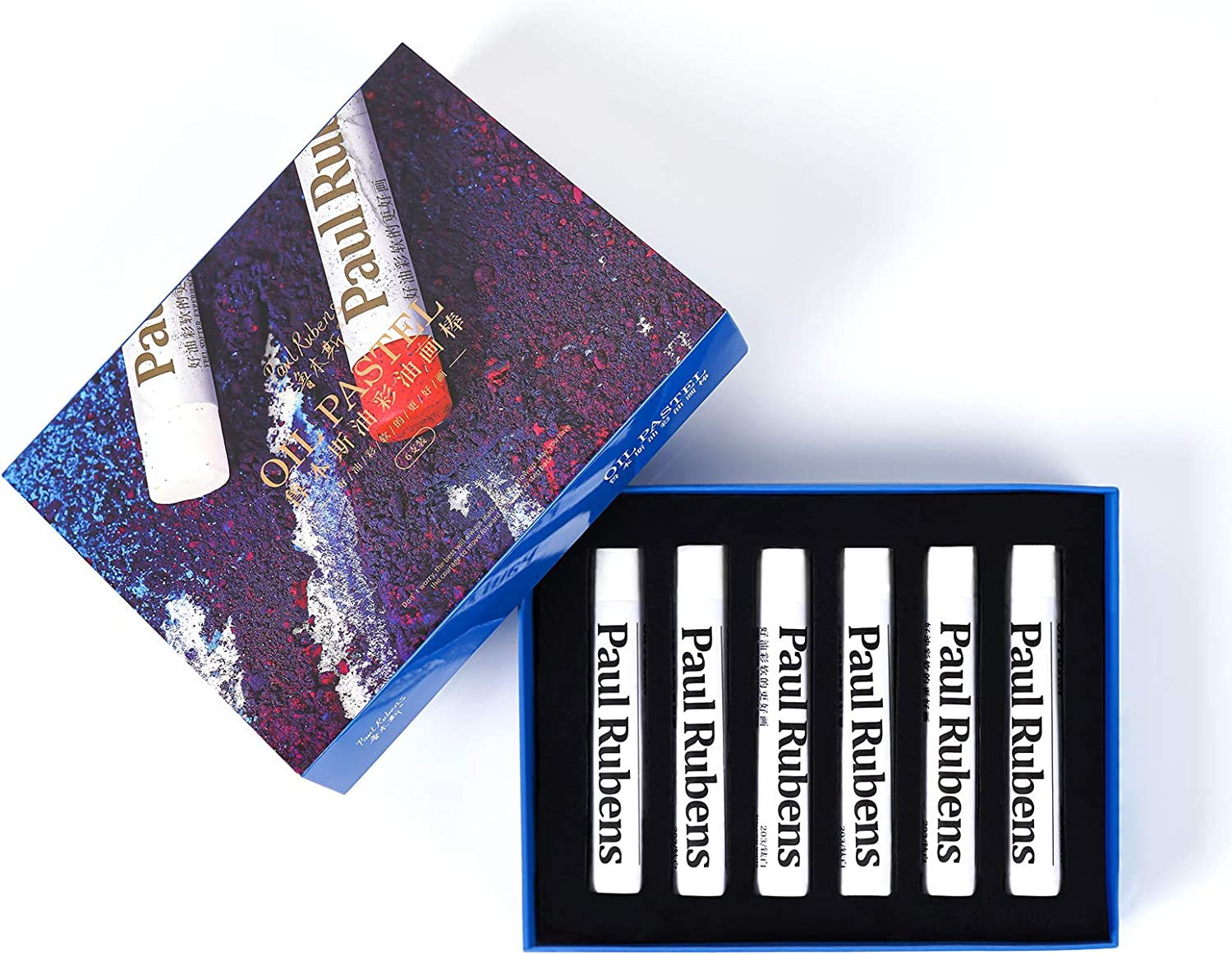 Paul Rubens White Oil Pastels (6-Pack) - Ultra-Soft & Blendable - Perfect for Clouds, Waves, Snow Highlights and Color Mixing - Pastel Sticks for Painting Techniques image number 6