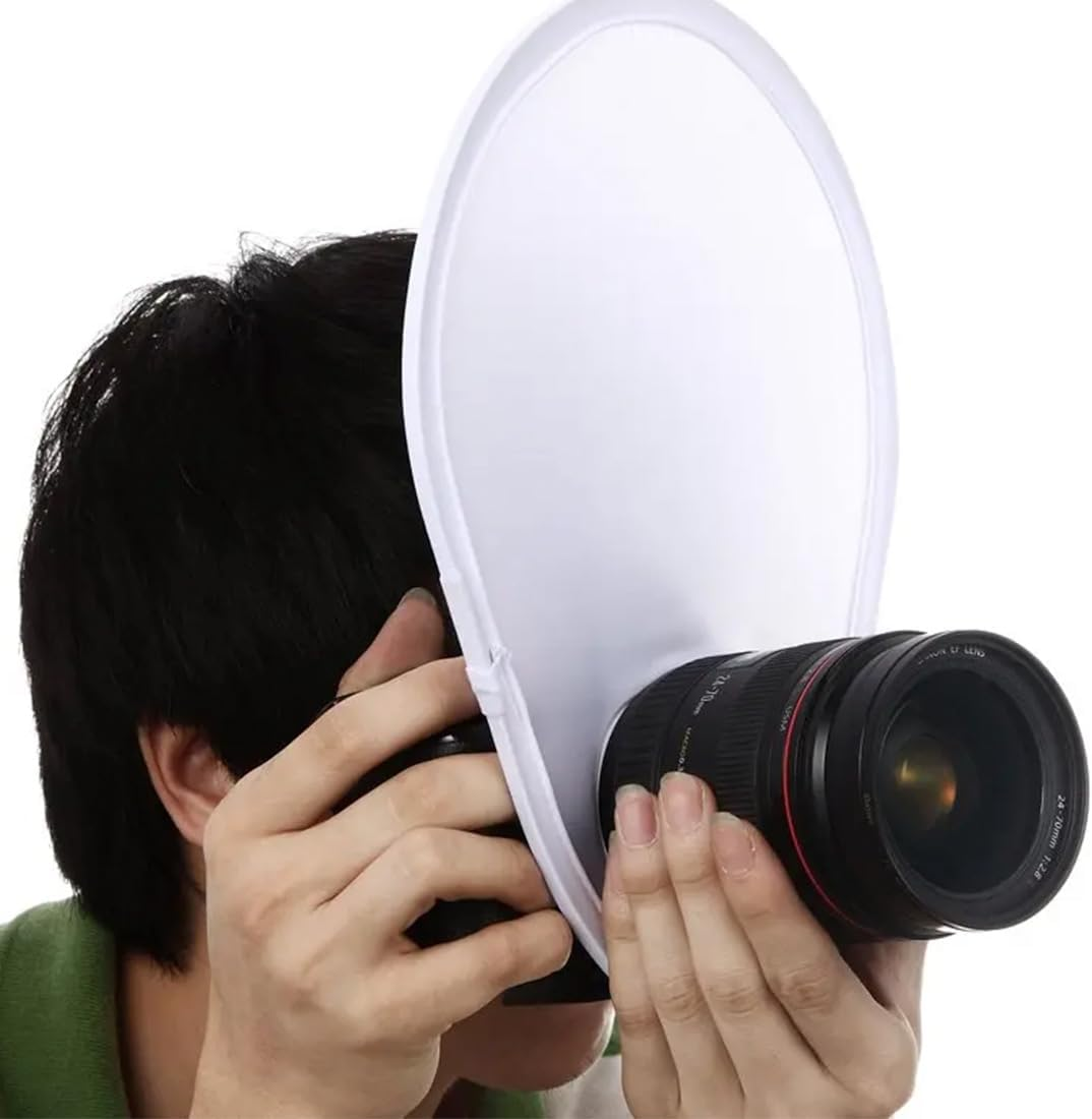 GHPKOTW 1 X Portable Flash Diffuser Camera Flash Diffuser Foldable Flash Diffuser Reflector Kit Camera Light Reflector for DSLR Camera Lenses