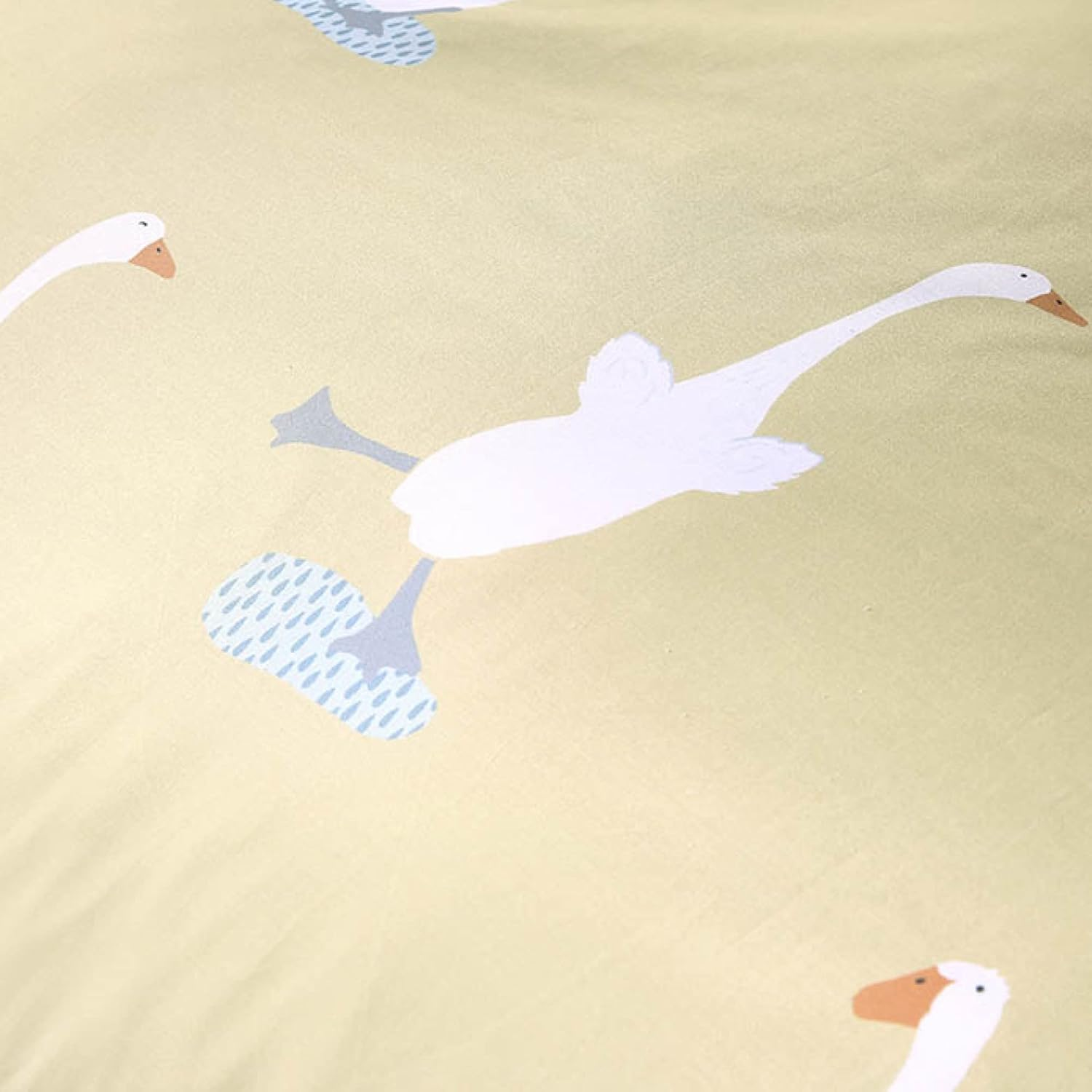 Fusion - Puddles the Duck - Reversible Duvet Cover Set - Double Bed Size in Yellow