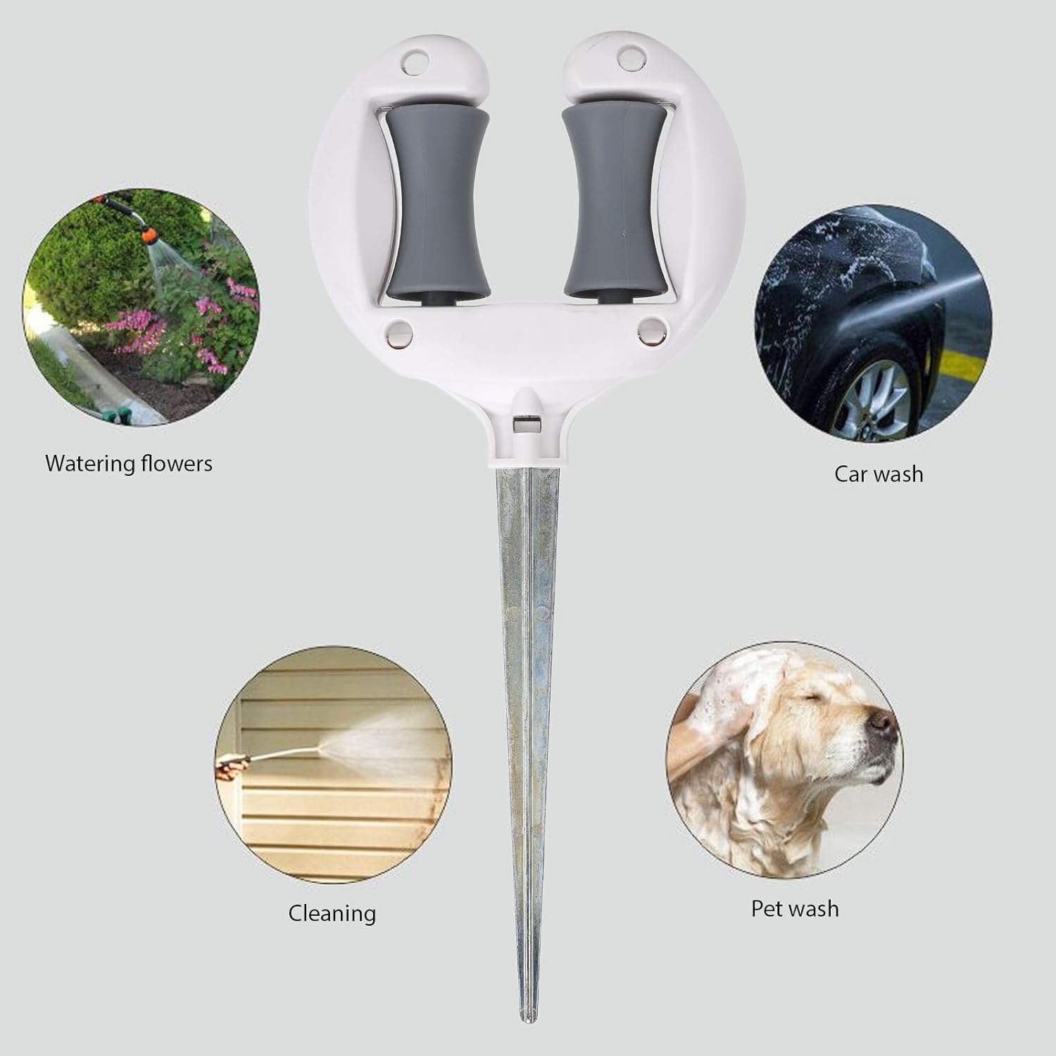 3Pcs Garden Hose Holder, Garden Hose Holder, Gardening Watering Outdoor Flowers and Trees Hose Positioning Conduit Holde. image number 2