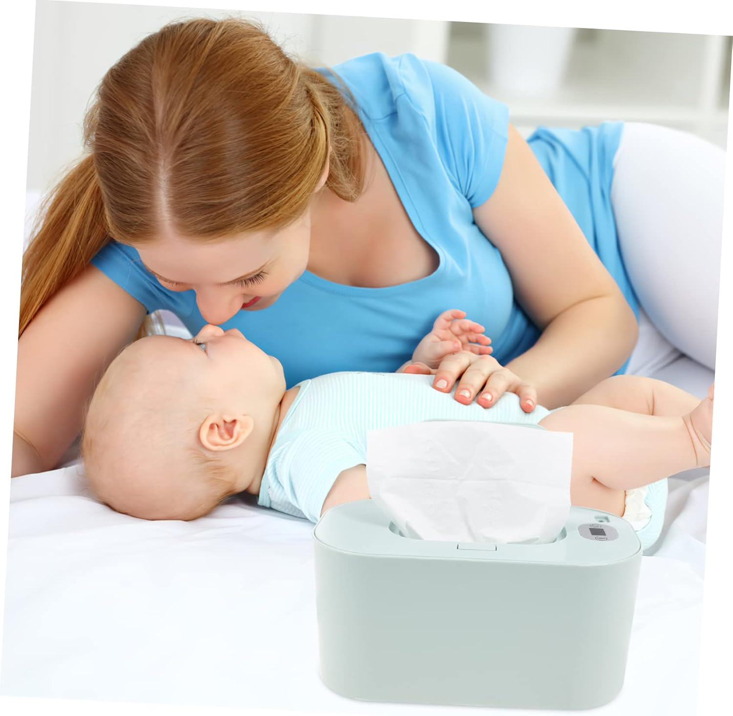 KOMBIUDA USB Portable Baby Wipe Warmer and Tissue Dispenser Wet Tissue Heater for Travel and Car Use, Portable Wet Wipes Warmer Temperature Control for Infant Care image number 5