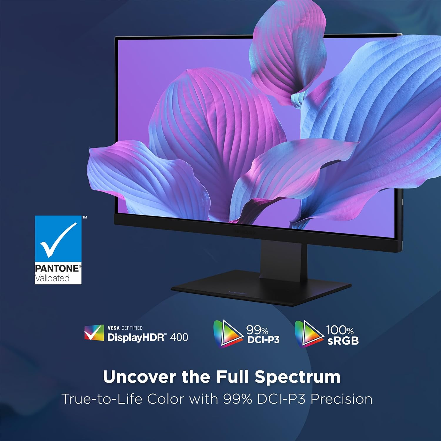 Viewsonic VP2788-5K 27" 5K Mac-Ready Monitor with 100% Srgb, 99% DCI-P3, Pantone Validated, Advanced Ergonomics, Thunderbolt 4, USB Hub, HDMI, and DP for Home and Office image number 4