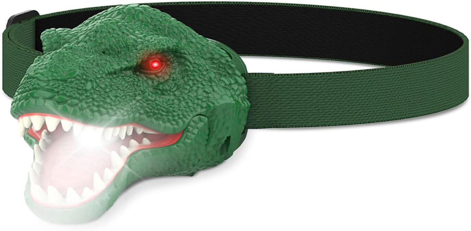 Tootoo Dinosaur Headlamp for Kids with Adjustable Headband Camping Essentials image number 3