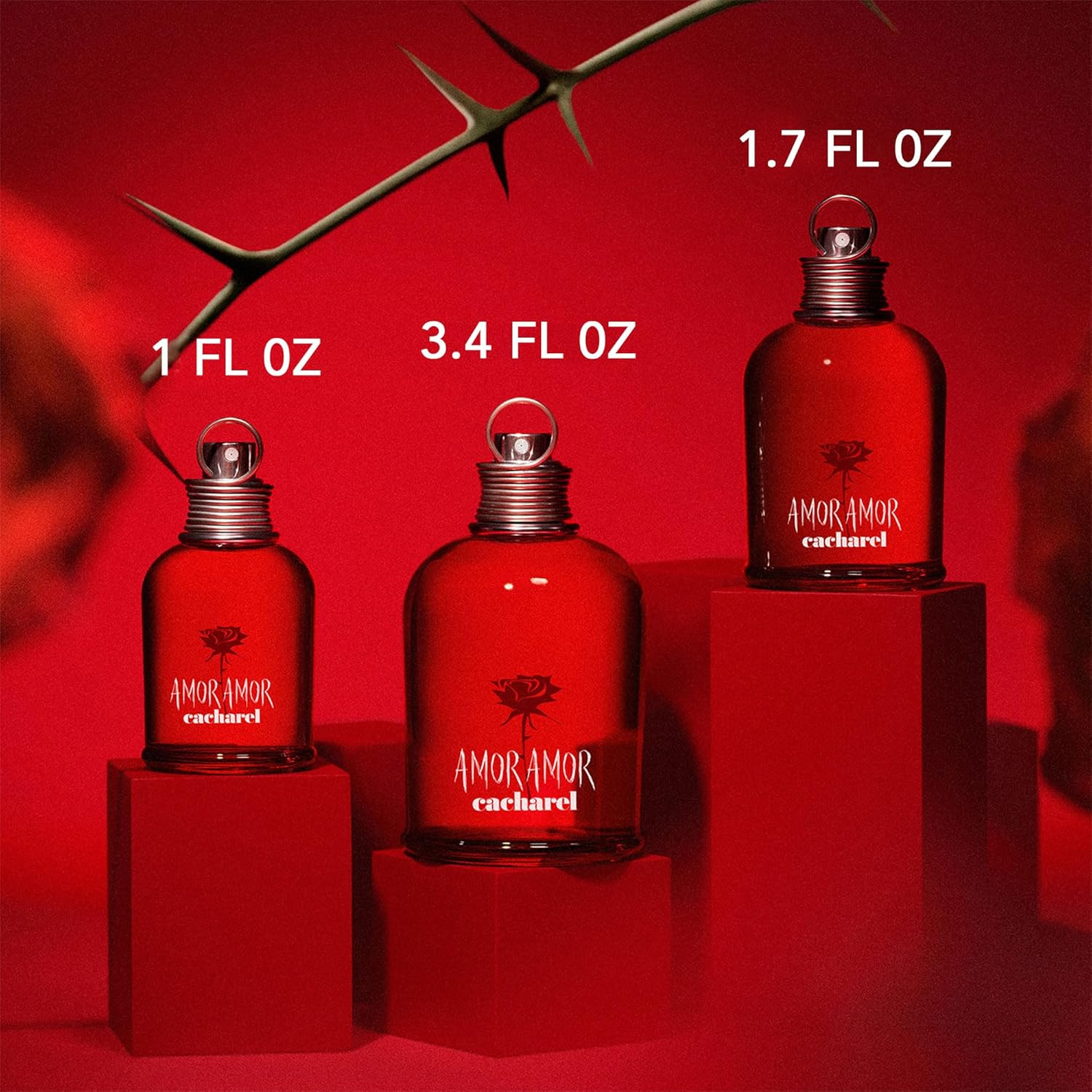 Cacharel Amor Amor, Eau De Toilette Spray for Women, Blackcurrant, Grapefruit and Coke Fragrance image number 3