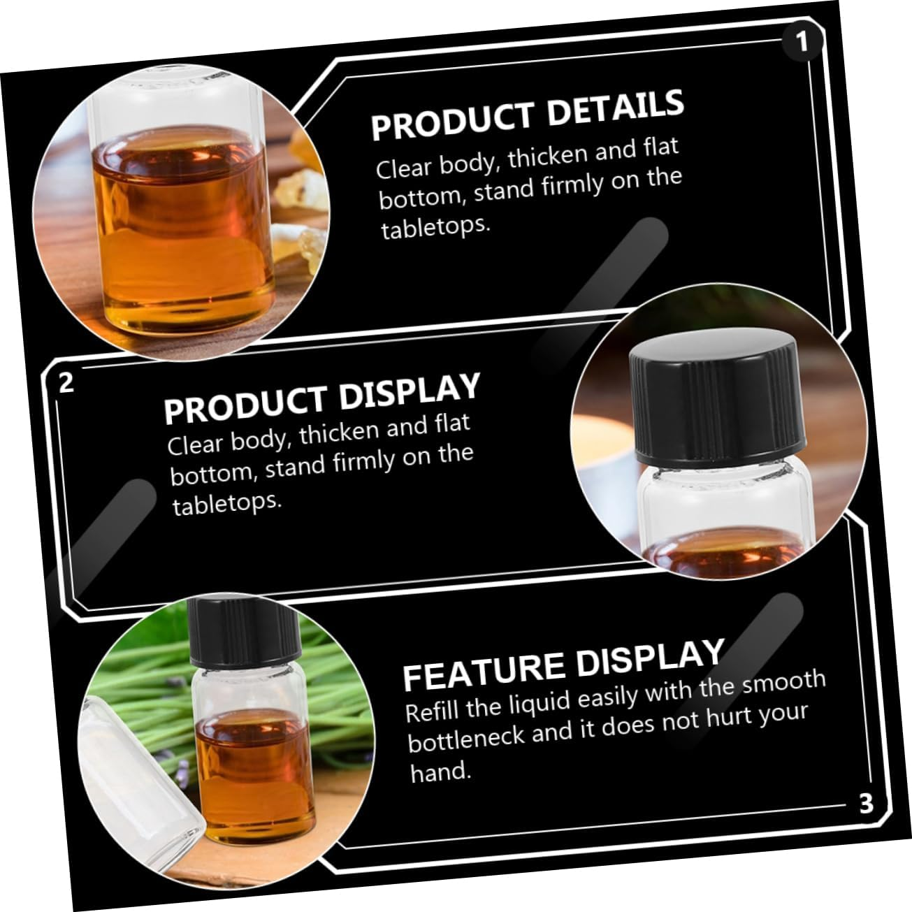 15Ml Glass Sample Bottles with Screw Caps 30Pcs Flat Bottom Vials for Lab Testing and Essential Oil Containers image number 6