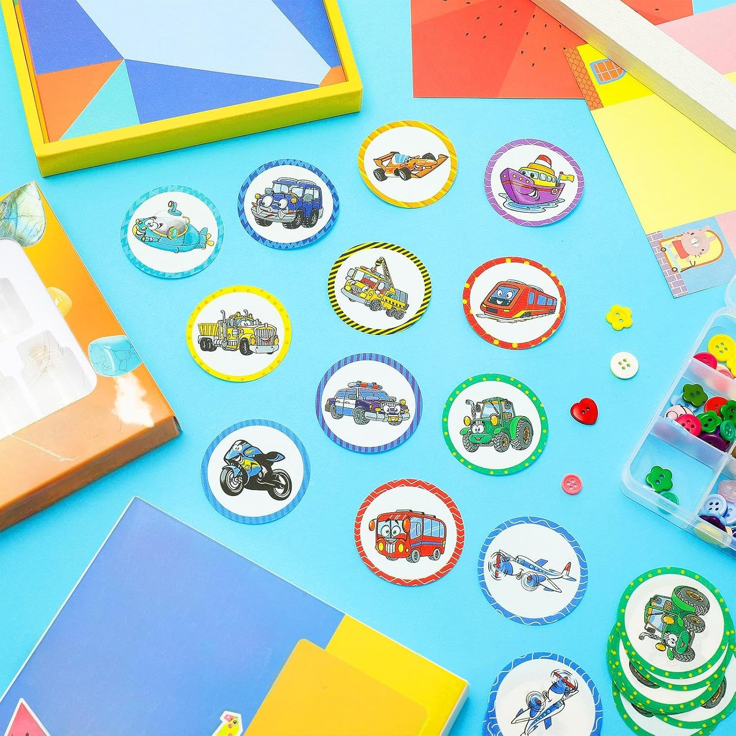 120 Pcs Toilet Targets for Boys Potty Training Flushable Targets Boys Pee Targets Color Paper Tinkle Targets for Boys Safe to Use image number 1