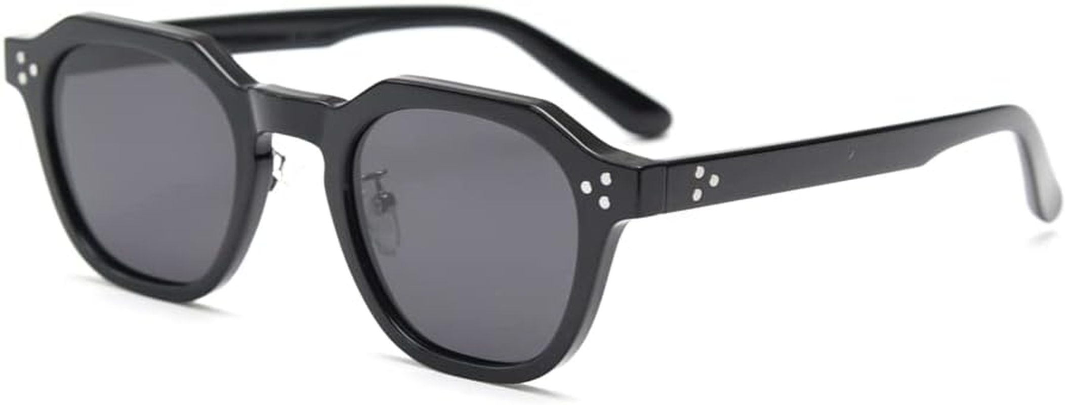 Kachawoo TR90 Polarised Sunglasses for Women Men Square Polygon Retro Vintage Sunglasses Thick Frame Luxury Brand Design Glasses