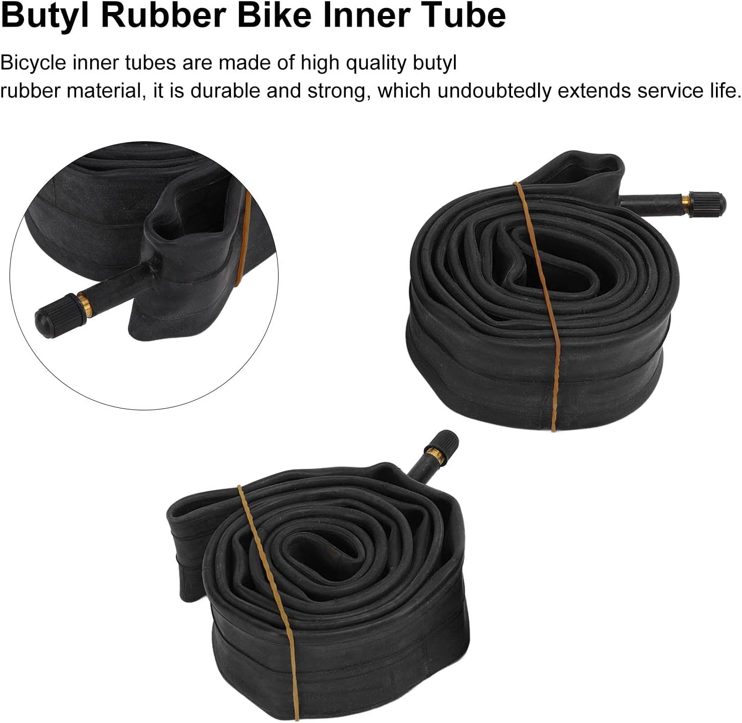 Rim Rubber Inner Tube, Bike Inner Tube for Bike(20X1.75/2.125 Beautiful Mouth) image number 6