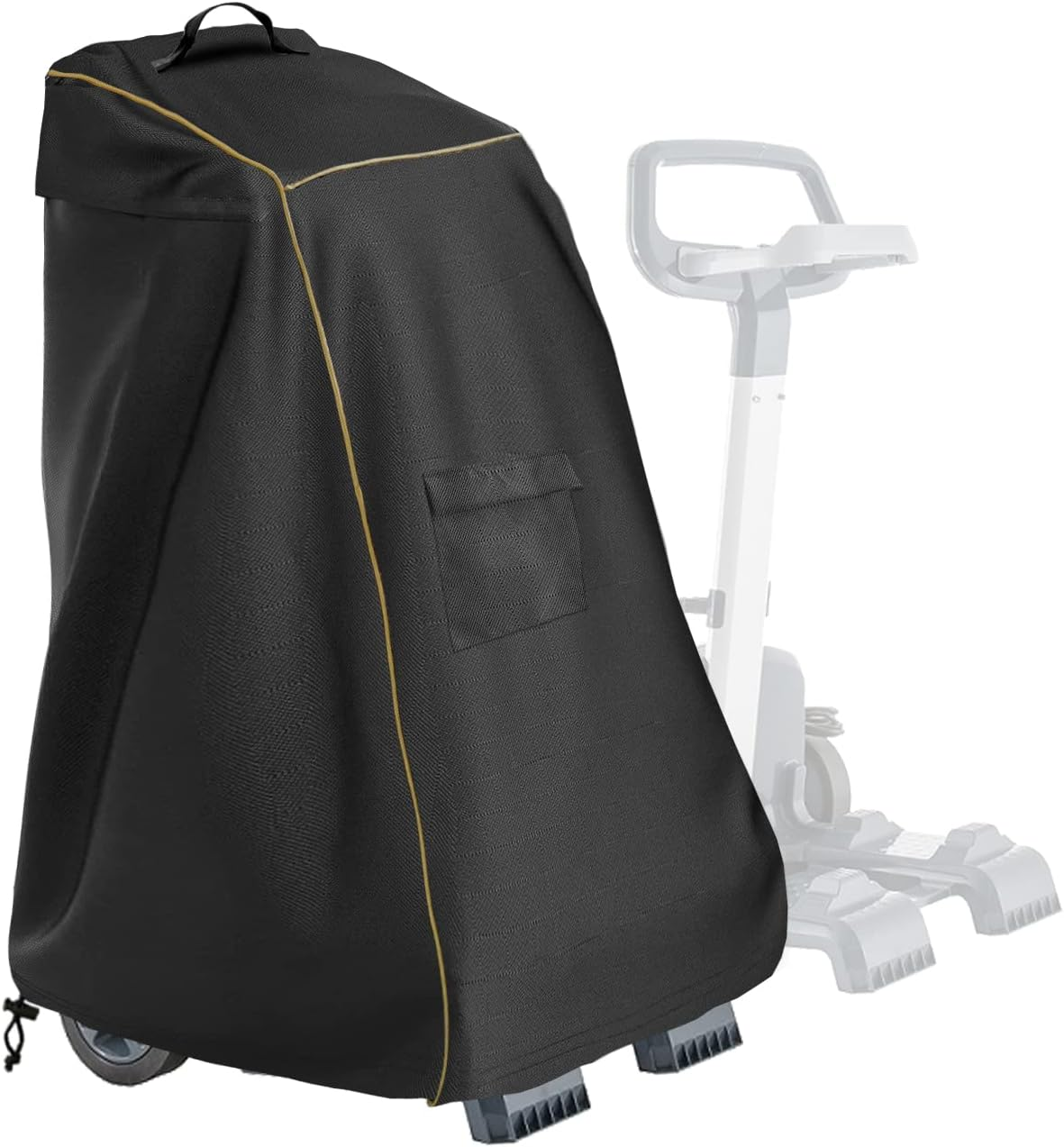 Caddy Cover,Robotic Pool Cleaner Cover, Outdoor Waterproof Caddy Cover,Fits Most Brands Robotic Pool Cleaner-Black