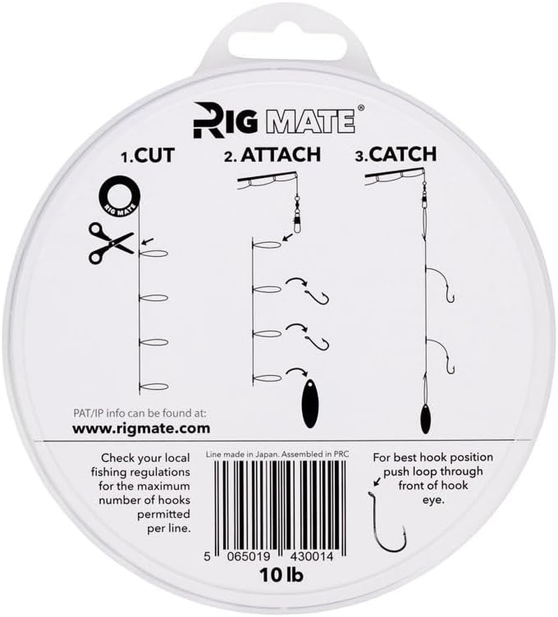 Pre-Tied Dropper Loop Rigs - 10 Lb. Tested Fishing Line Spool - 100 Loops 15 Inches Apart with 4.5 Inch Loop Size - Perfect for Saltwater & Freshwater Fishing image number 4