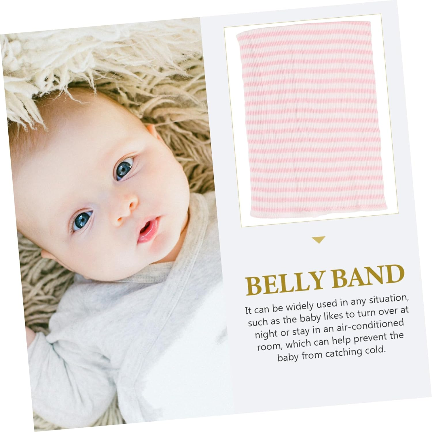 Ipetboom Newborn Belly Protection Bag Cotton Boy Girl Navel Cord Belt for Boy Belly Warmth for Newborn Supplies and Daily Use image number 5