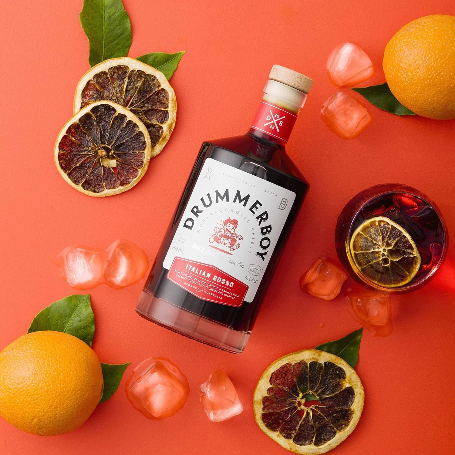 Drummerboy Italian Rosso Non Alcoholic Spirit - Sweet, Red Vermouth Style | Award Winning (200Ml) image number 1