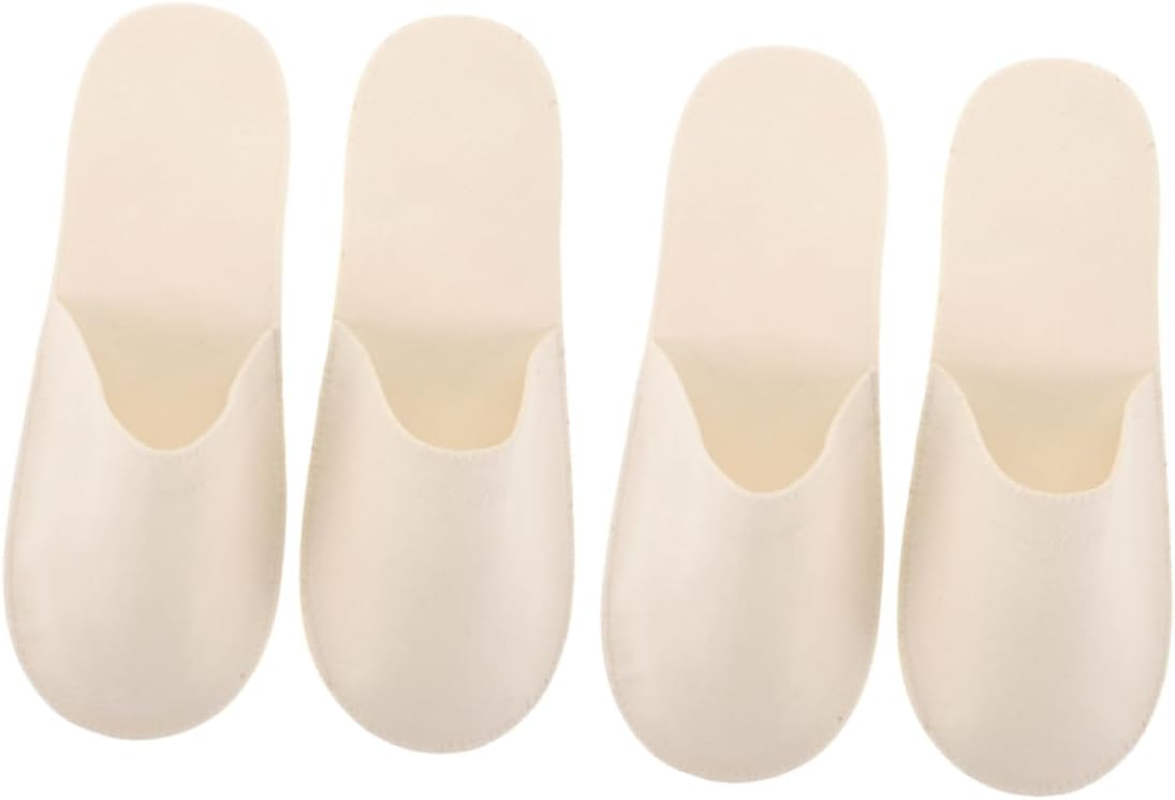 WOFASHPURET 2Pairs Disposable Hotel Supplies Bridesmaid Slippers Washable Summer Slippers