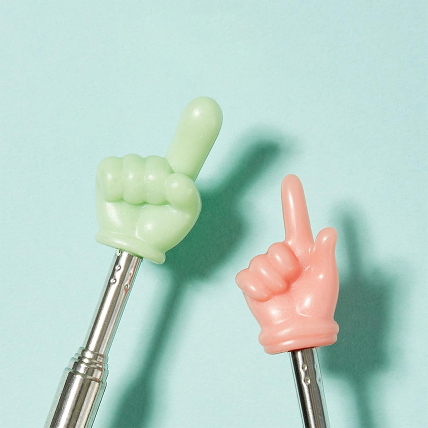 6 Pcs Telescopic Teachers Pointer, Hand Pointer Finger Pointer Stick, Retractable Classroom Whiteboard Pointer, Pointing Finger for Elementary School and High School Teaching Tools image number 4