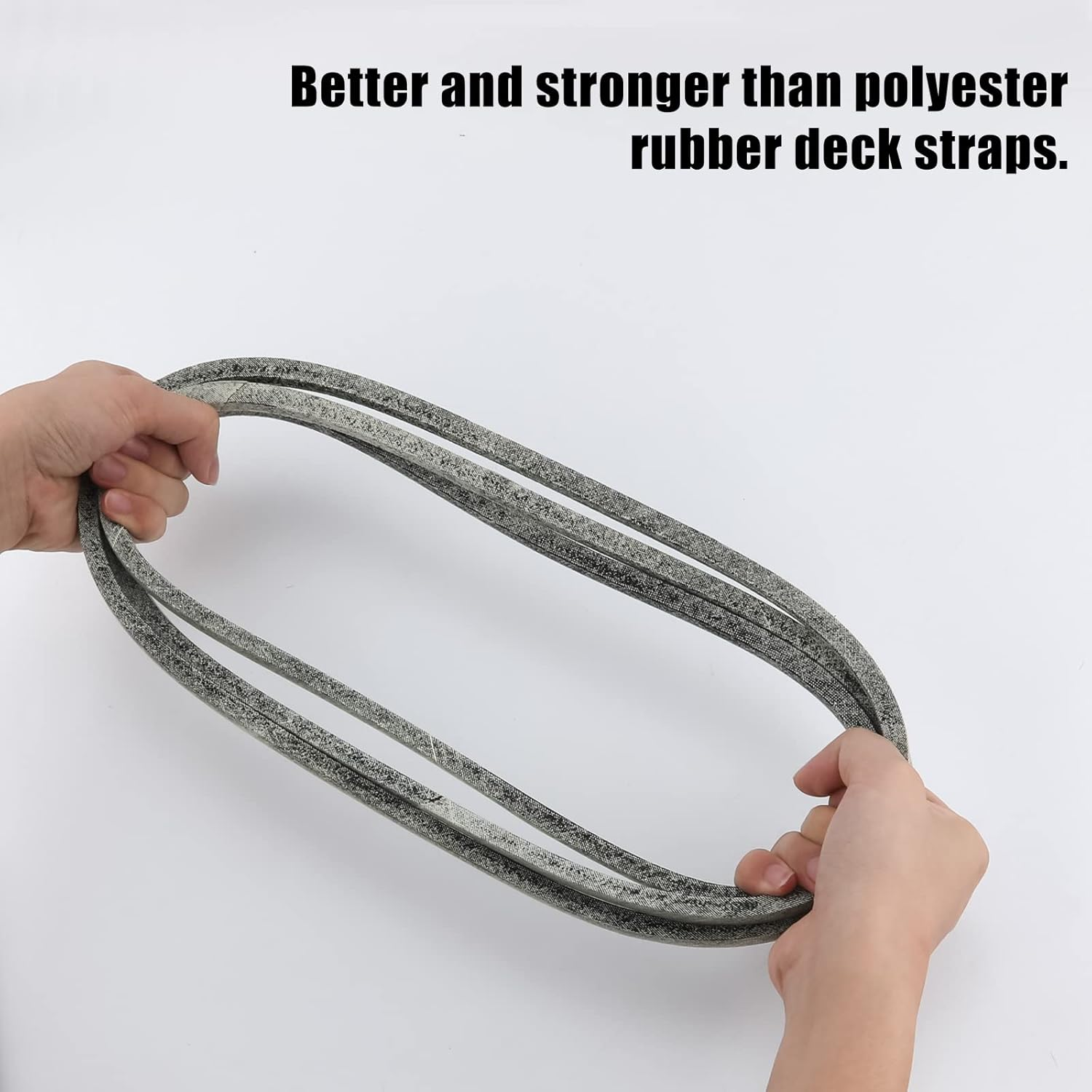 2Pcs 42In Lawn Mower Deck Belt, Heavy Duty Lawn Mower Deck Belt Compatible with John Deere Lawn Mower Replaces Part Number GX20072 Deck Drive Belts Compatible with 100 D100 E100 Series image number 3