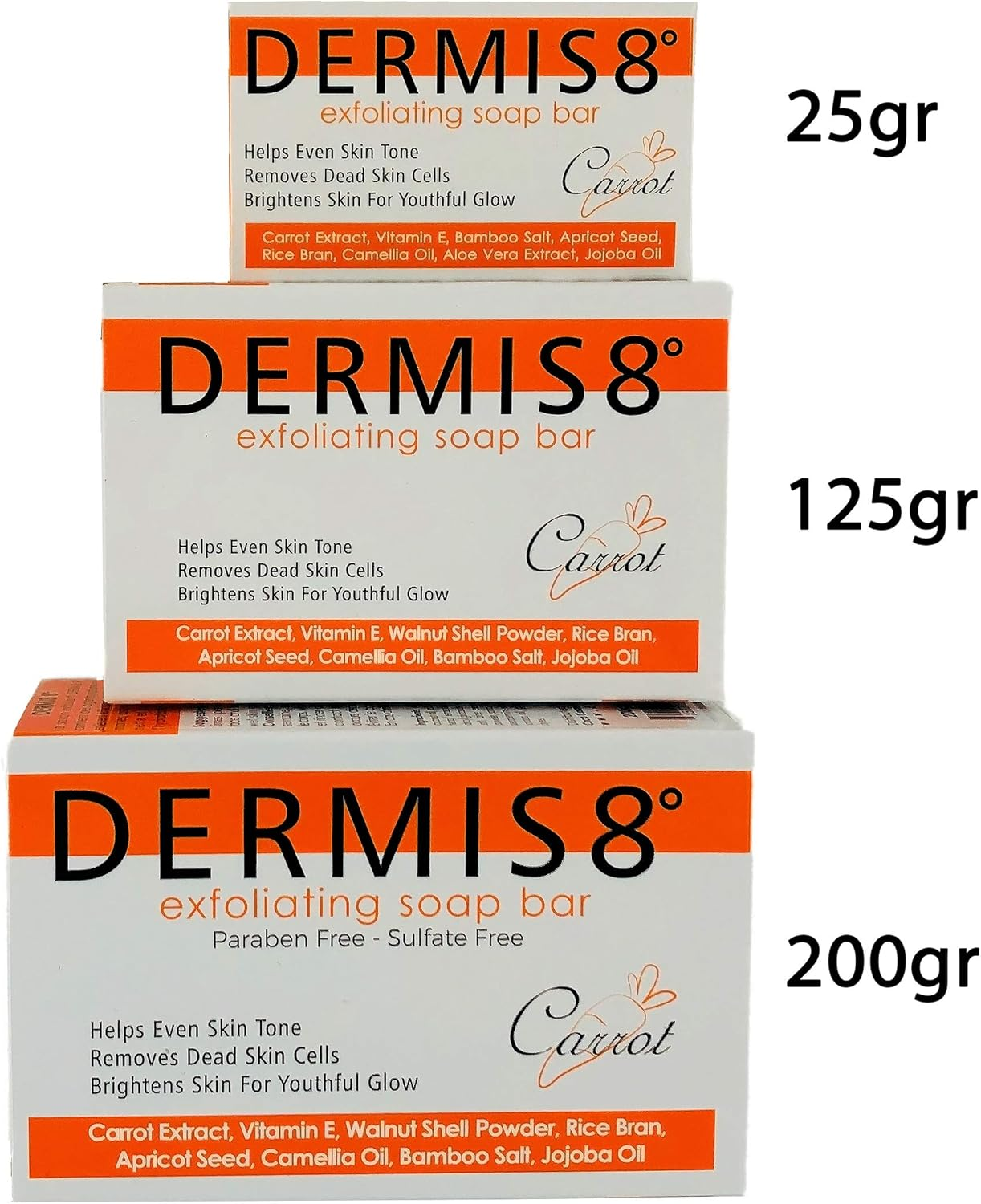 Dermis8 Exfoliating Brightening Soap 210Ml (200Gr) image number 1