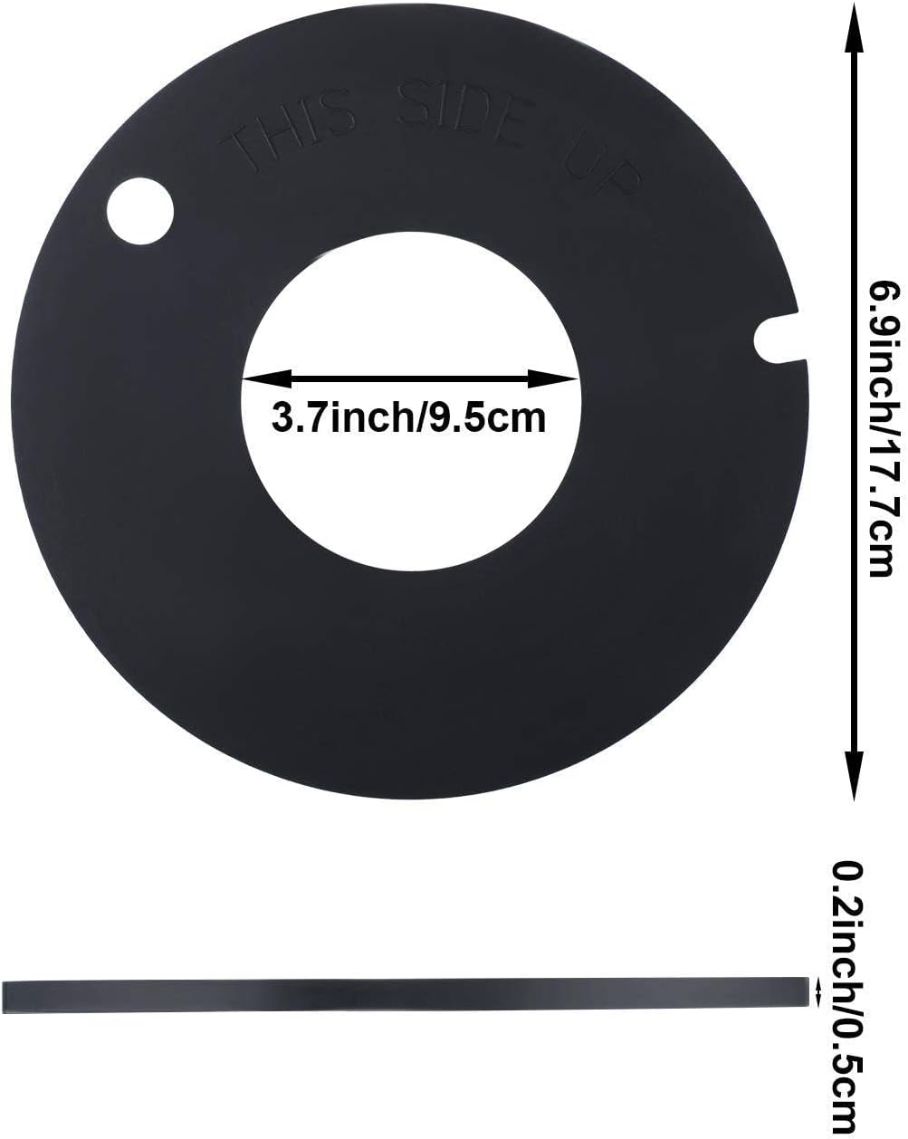 RV Toilet Flush Seal Replacement Kit Part 385316140 & 385311462 Toilet Rubber Ball Bowl Gasket for Dometic Sealand Mansfield Vacuflush and Travel Trailer RV Camper/Marine Toilet (1Pair) image number 3