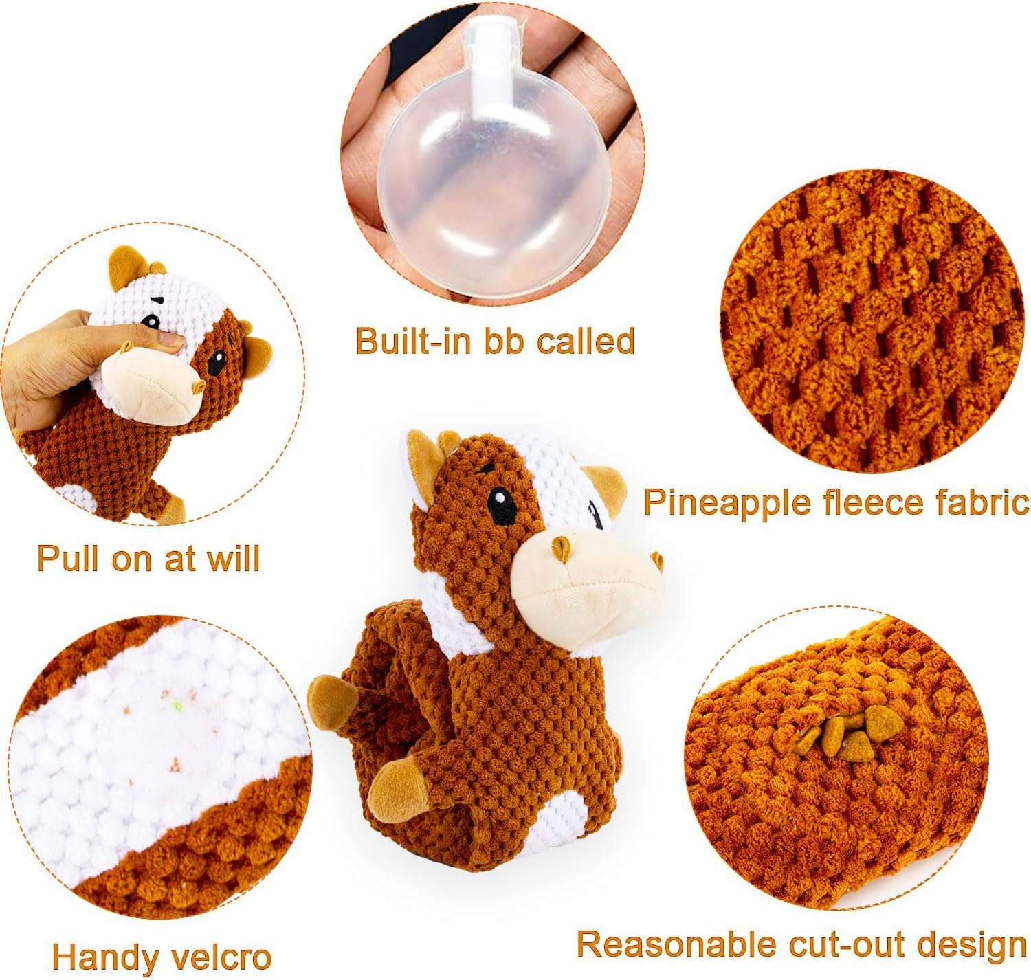 Intelligence Toy for Dogs - Sniffing Toy, Squeaky Puppy Toy, Interactive Dog Toy, Puzzle Toys for Dogs, Cattle Interactive Toy image number 6