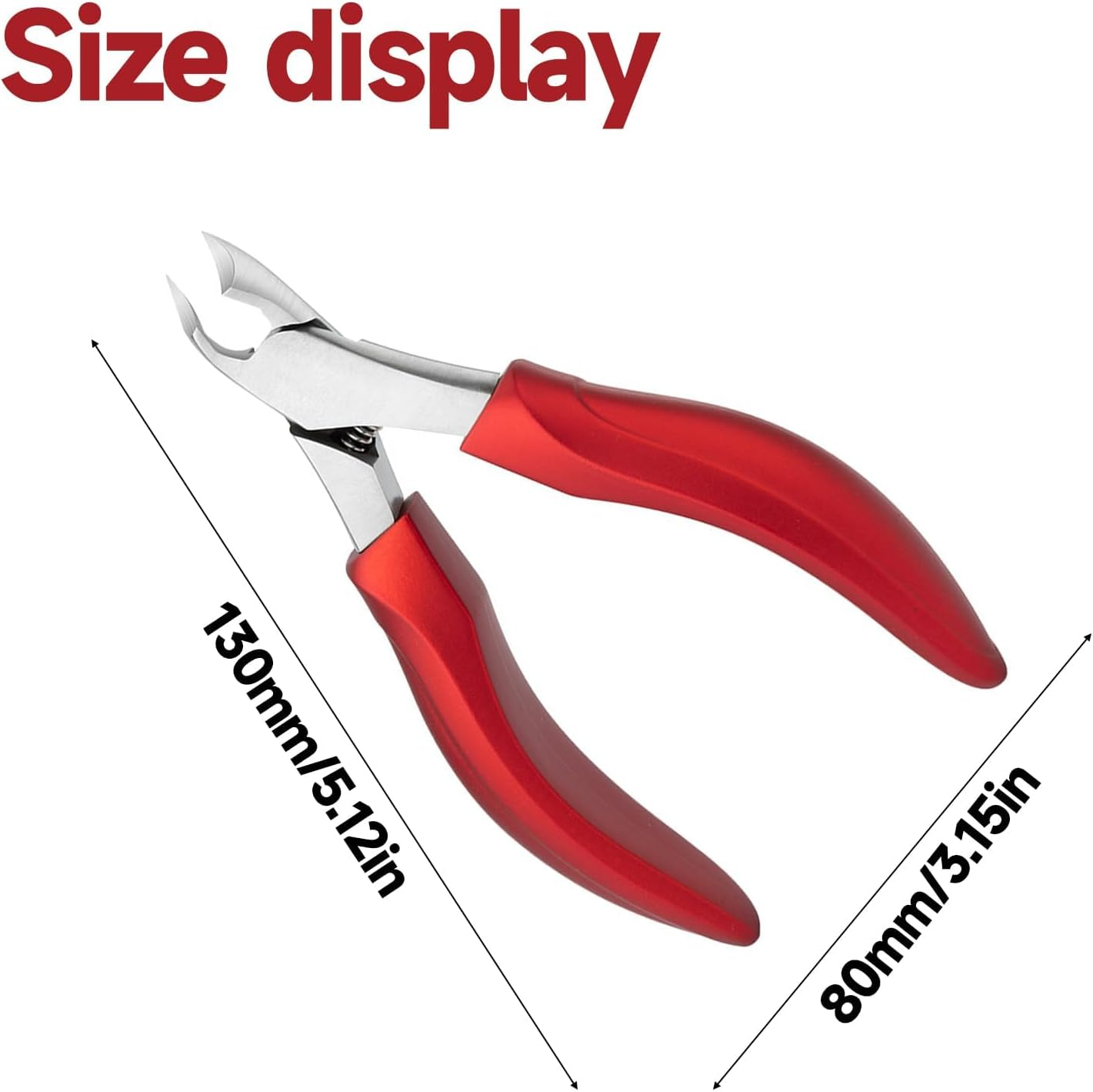 Professional Toenail Clippers for Thick Nails Heavy Duty Stainless Steel Nail Clipper for Seniors Adults, Ergonomic Handle, Toe Nail Cutter