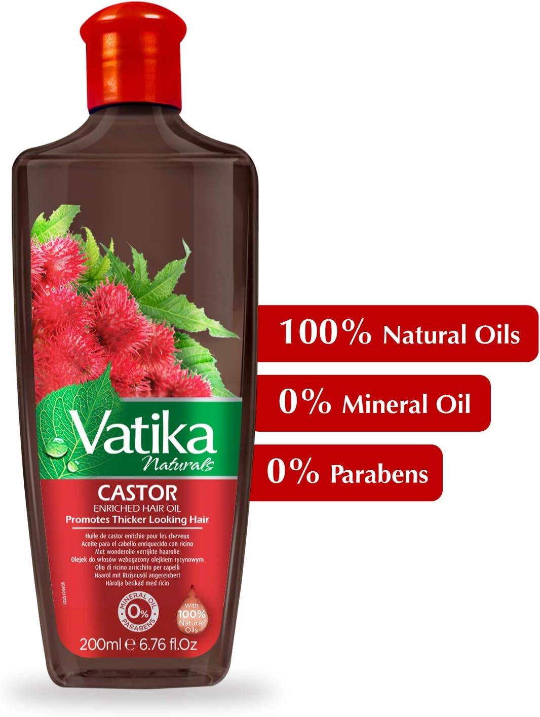 Vatika Naturals Vatika Castor Hair Oil (1 X 200 Ml) image number 2