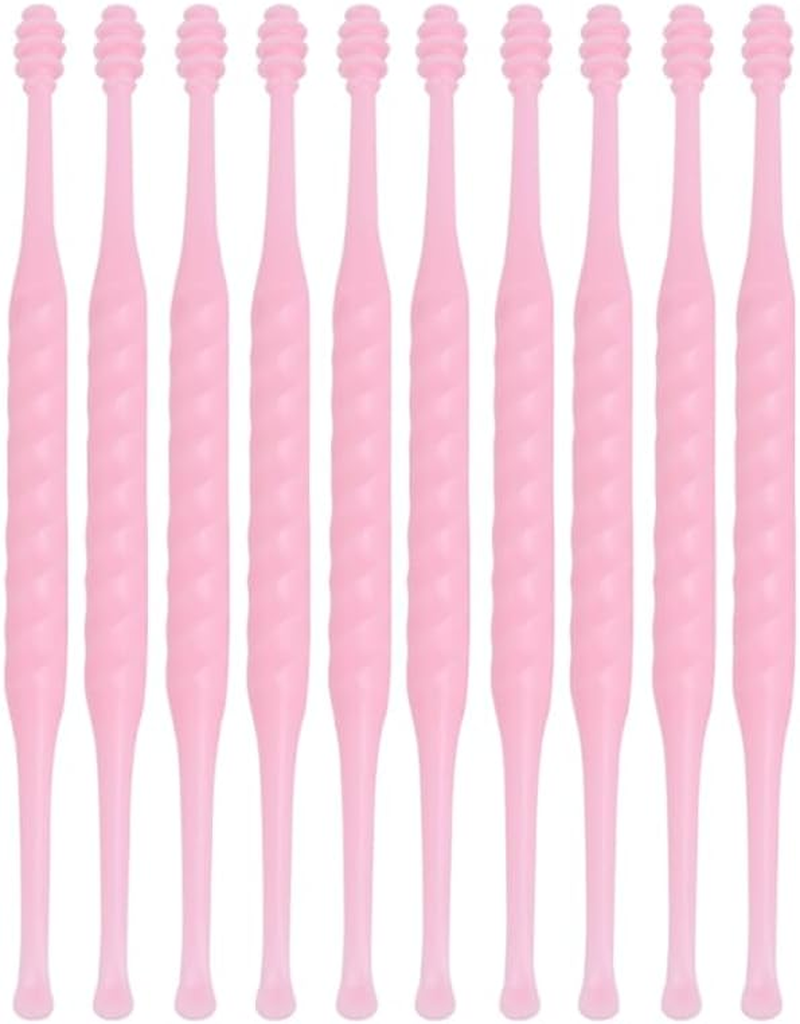 PACKOVE 10Pcs Plastic Ear Wax Cleaner Spiral Design Ear Spoon Reusable and Portable Efficient Washable Compact for Travel image number 4