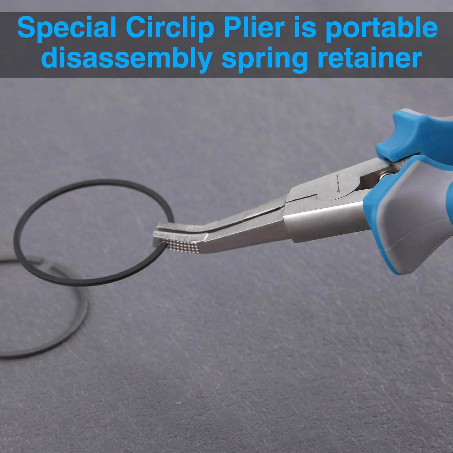 SPEEDWOX 8" Bent Jaw C-Clip Pliers for Ring Remover Automatic Transmissions Transfer Case image number 6