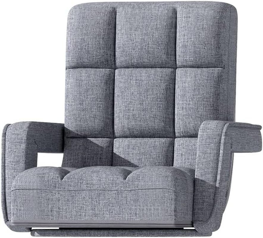 Artiss Floor Chair Sofa, Single Adjustable Futon Couch Cushion Floor Cushions Lounge Recliner Chair Lounger Office Outdoor Indoor Living Room Bedroom Furniture, Foldable Soft 150Kg Capacity Grey image number 6