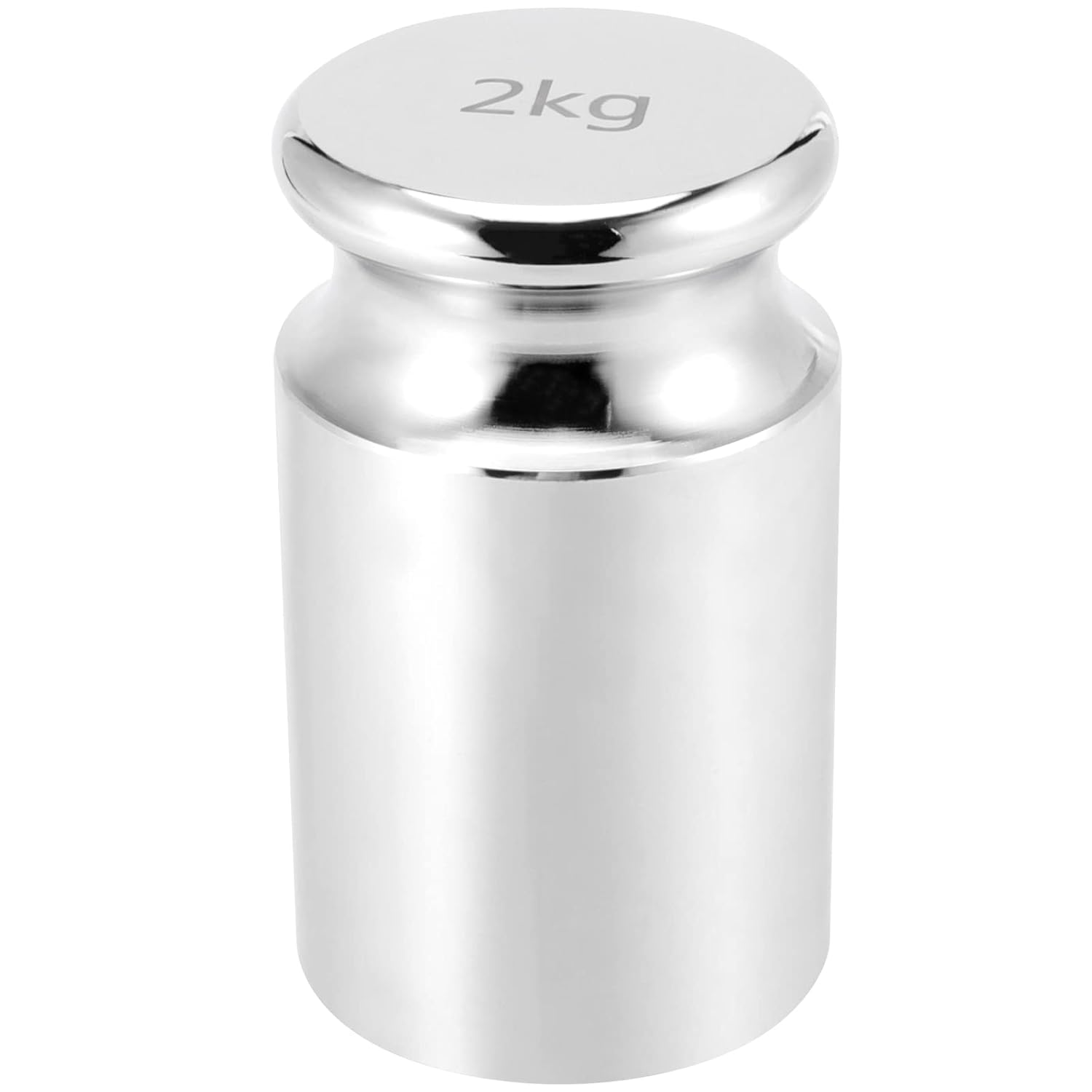 SINJEUN 2 Kg Calibration Weight, 2000 Kilogram Precision Steel Calibration Weight with Storage Case, Chrome Finish Calibration Weight for Digital Scale image number 2