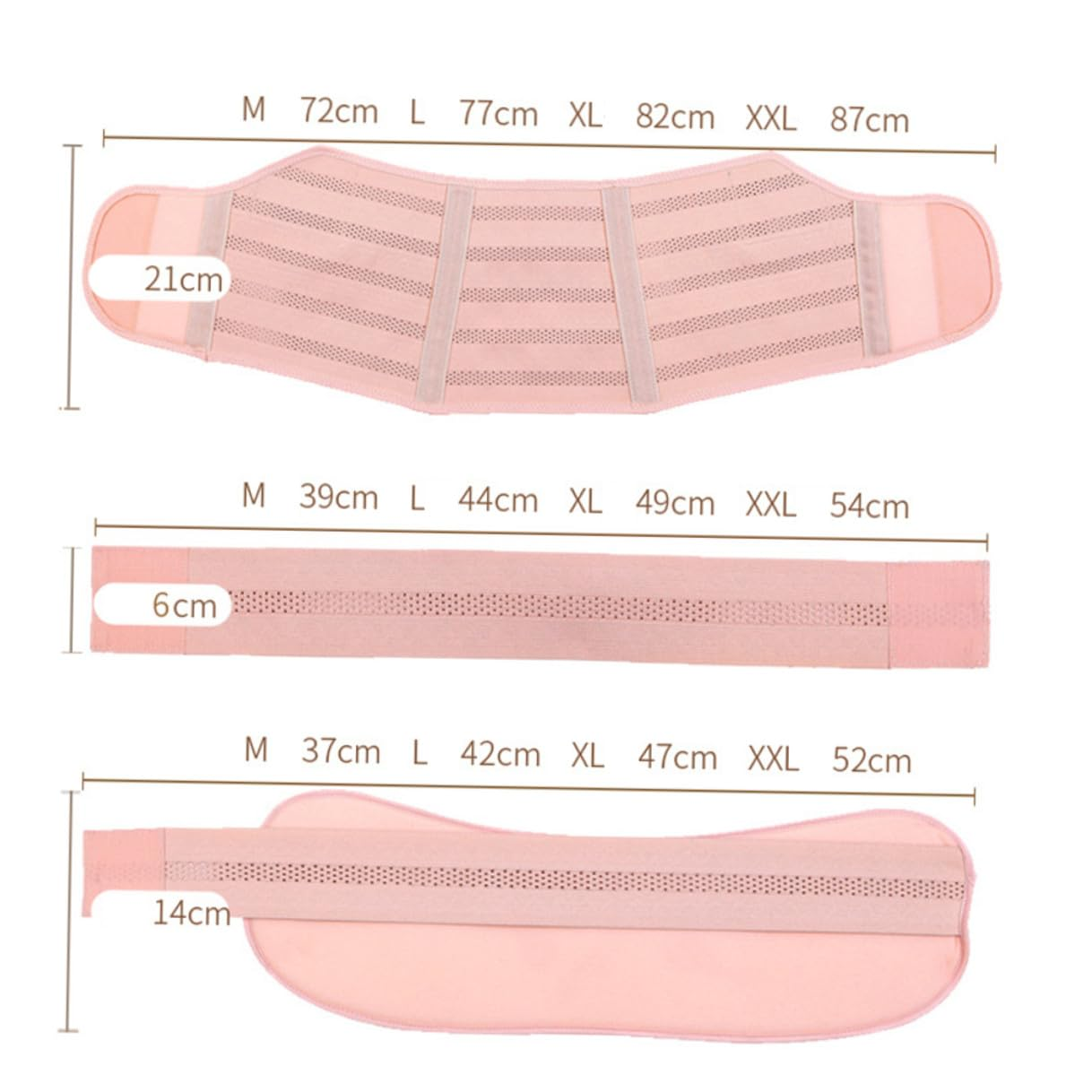 Healvian Adjustable Maternity Support Belt for Pregnancy Pelvic Support Breathable Nude Belly Band with Skin-Friendly Air Mesh Fabric for Comfort and Stretch Mark Prevention image number 1