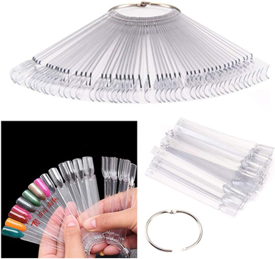 Nail Polish Colour Palette Display Card Set for Nail Art Design (Transparent) image number 2