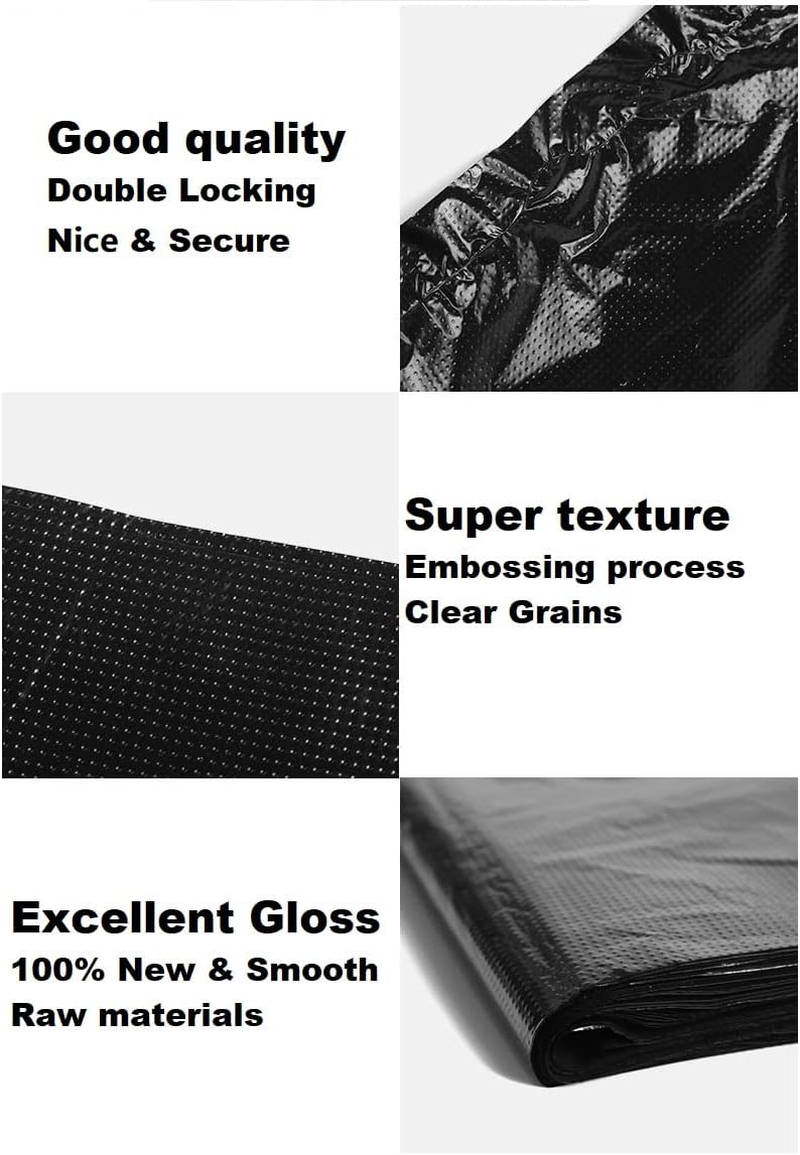 Itech-Smart 240L (47.24*55.11) 50Pcs Heavy Duty, Scent Free, Large and Expansive Trash Bags for Yard Waste, 1 Count image number 3