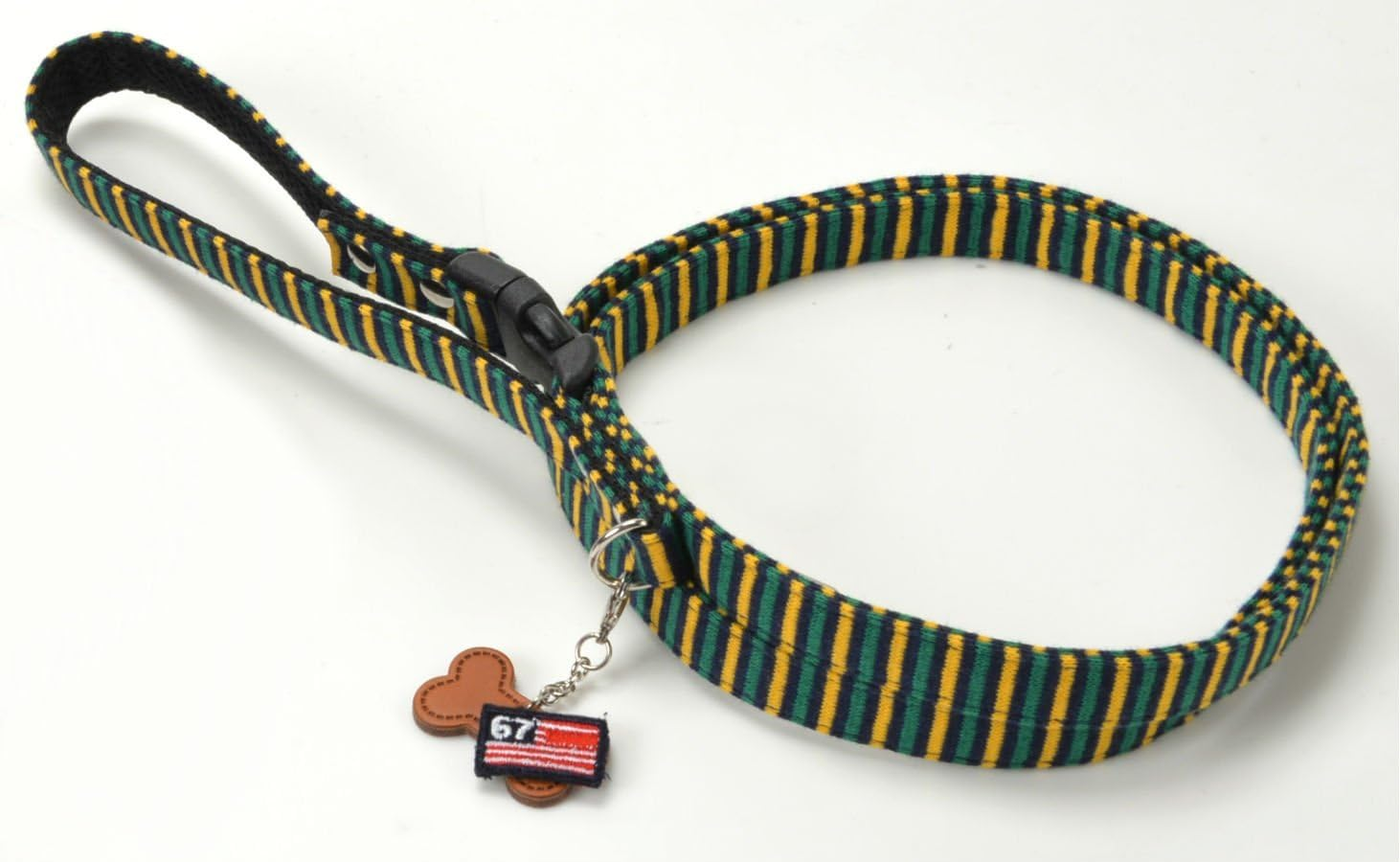 Dog Amo.K 920081-1 Leash Three Border S-GRE