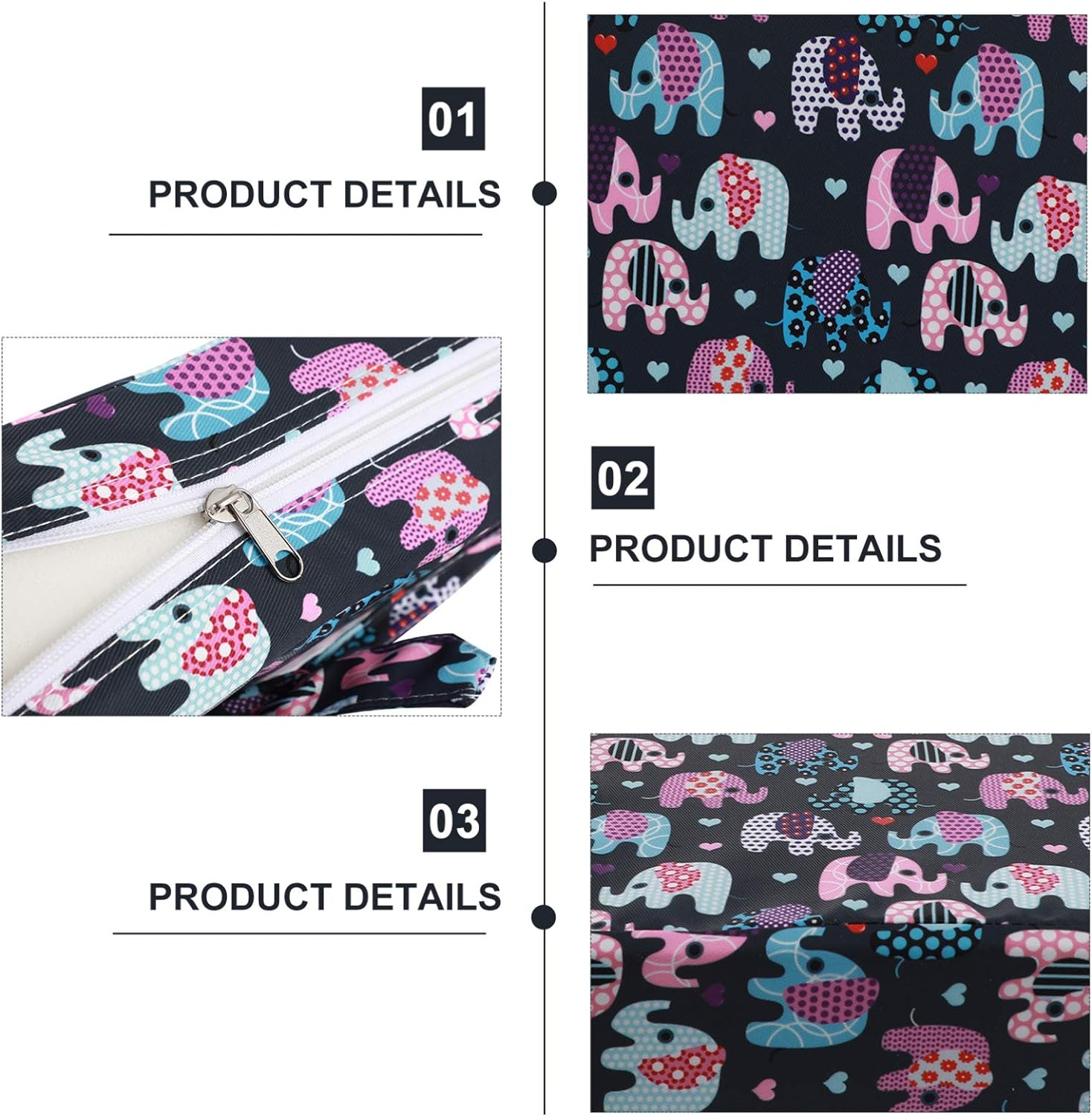 Jojofuny Toddler Booster Seat Cushion Elephant Pattern Baby Dining Chair Heightening Cushion Square Seat Pad Highchair Washable Chair Pad with Strap for Toddlers Kids Infant image number 5