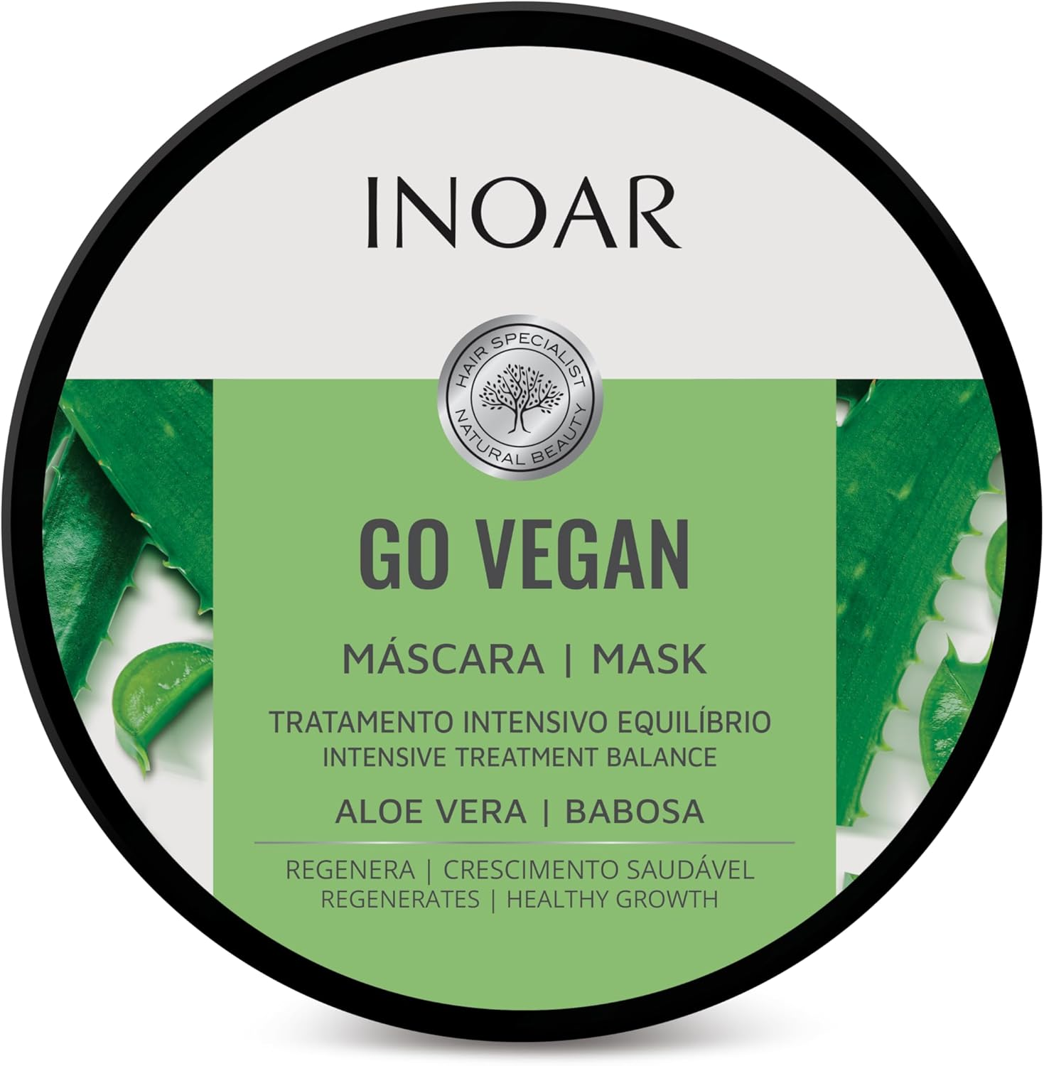 Inoar Go Vegan Balance Aloe Vera Hair Mask 250G image number 5