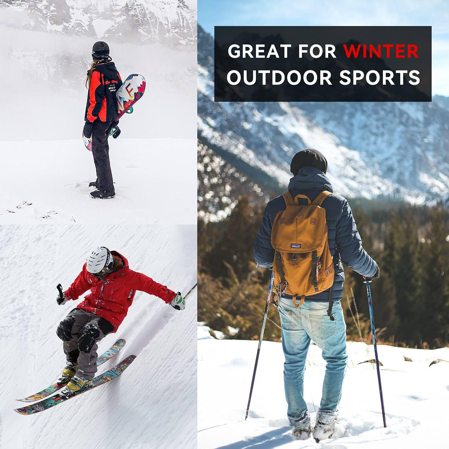 Socks Daze Merino Wool Cushioned Hiking Socks for Men Women, Warm Crew Walking & Boot Socks for Trekking, Work, Outdoor image number 2