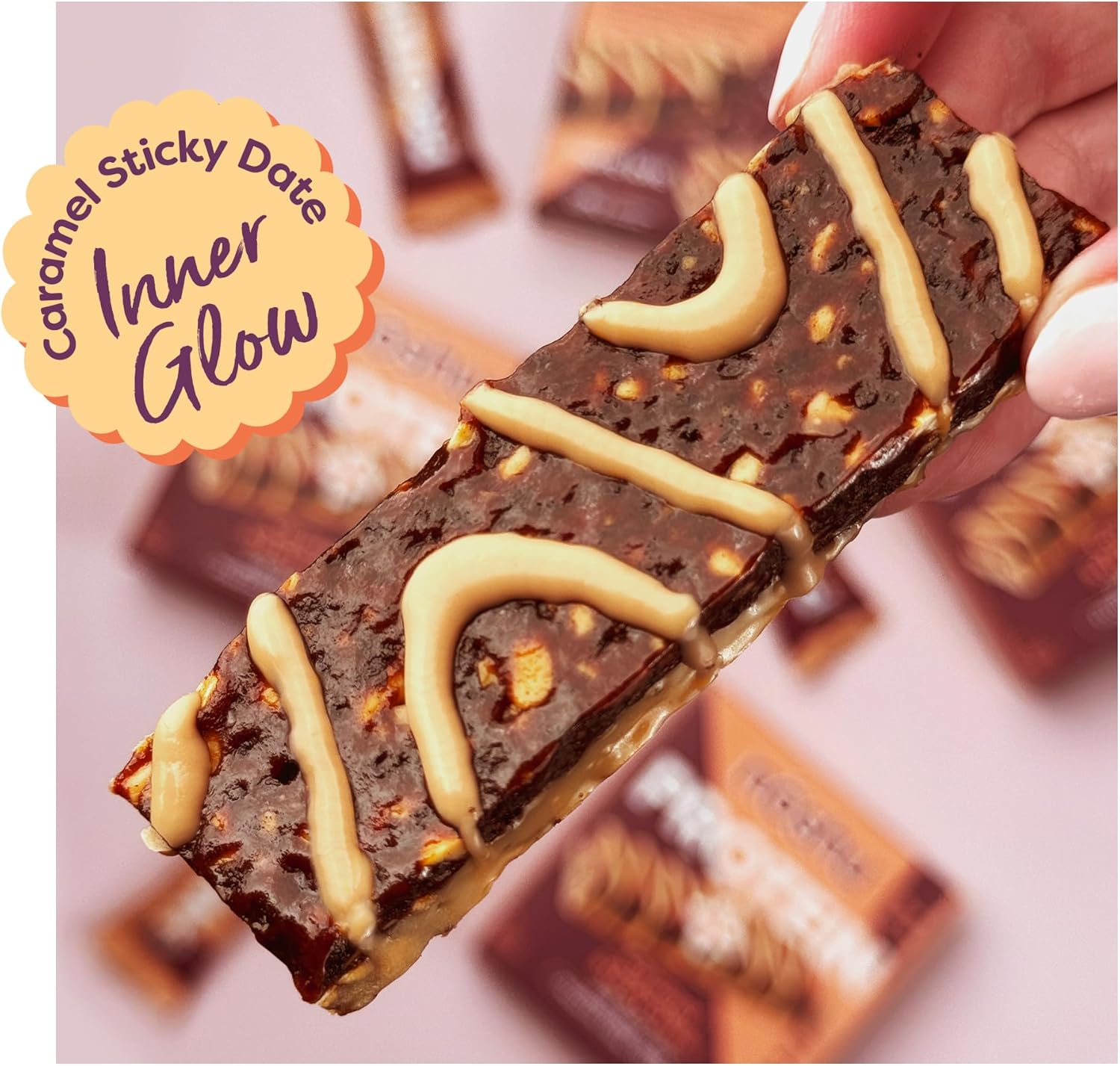 Noshu Protein+ Caramel Sticky Date Bars - 5 Pack (180G) image number 5