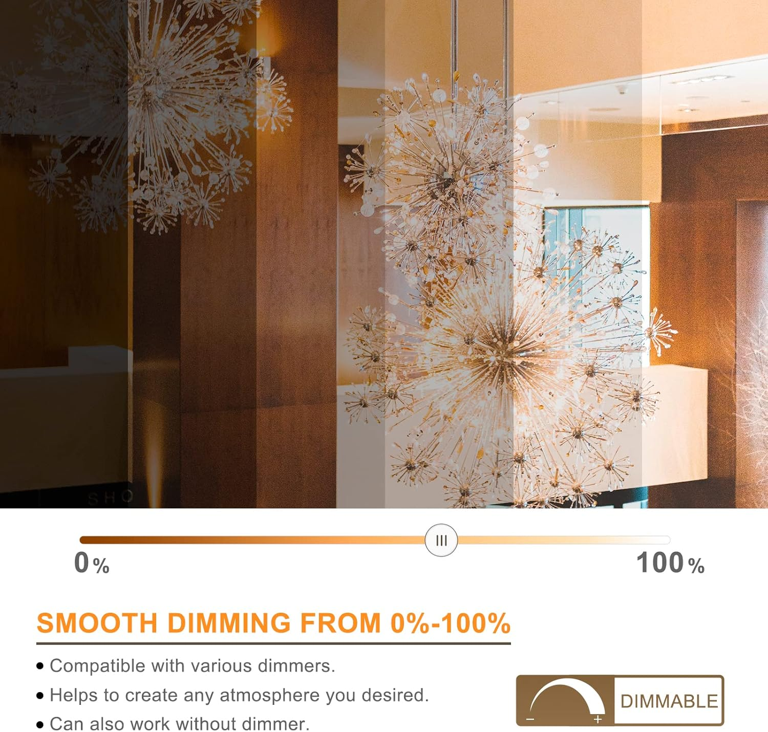 Dicuno G9 LED Bulb Dimmable, Warm White 2700K, 30W Halogen Equivalent, 2.6W, 260LM, Energy Saving G9 LED Light Bulbs for Chandelier, Ceiling Lights, 6 Packs image number 6