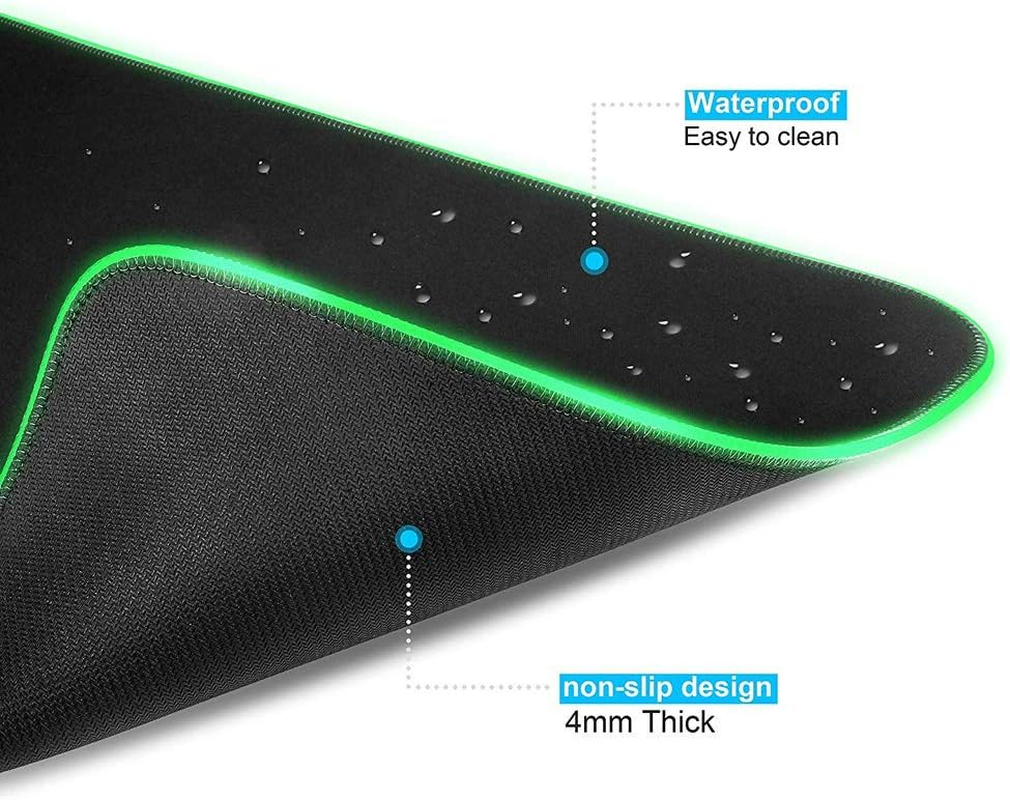 Axgear Gaming Mouse Pad RGB LED Light Color Switching for Computer Laptop Large image number 4