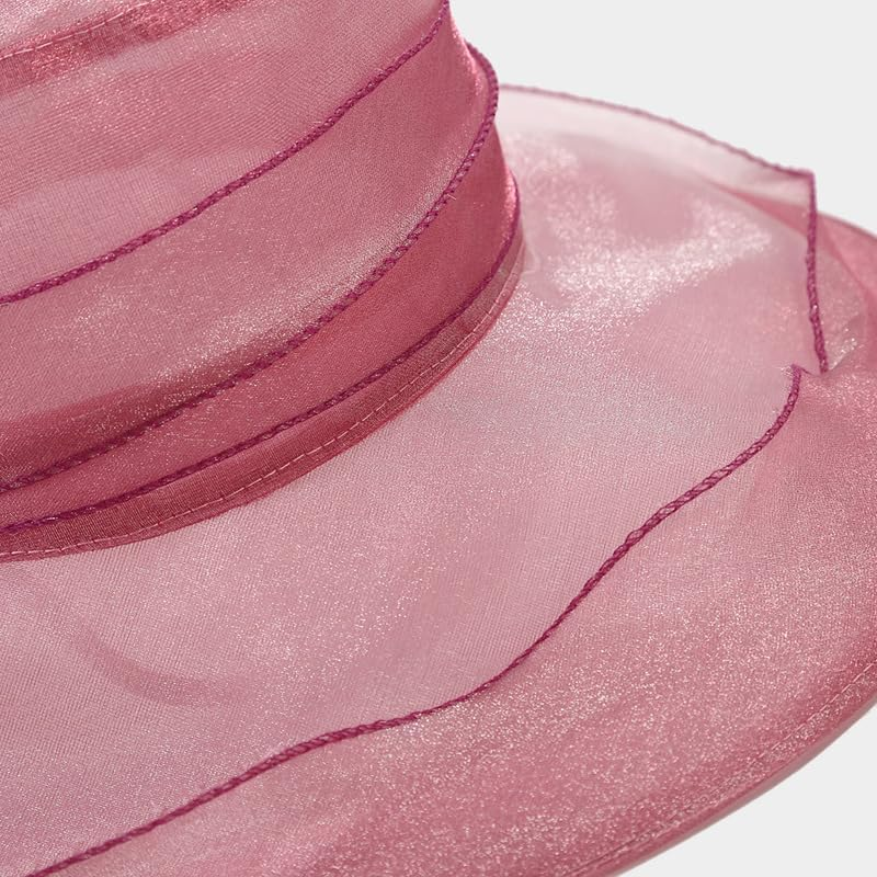 Fascinator Hat Tea Party Women Beach Hats Horse Racing Fascinators Church Tea Party Topper Hat image number 4