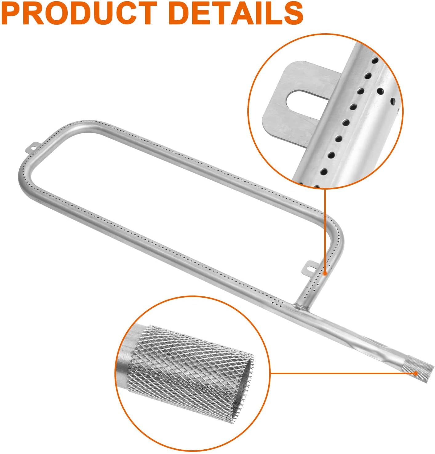 Delsbbq Burner Tube Kit for Weber Traveler Portable Gas Grill, Grill Burner with Ignitor Kit Replacement Part for Weber Traveler Portable Gas Grill 9010001, 19001, 80463 image number 2