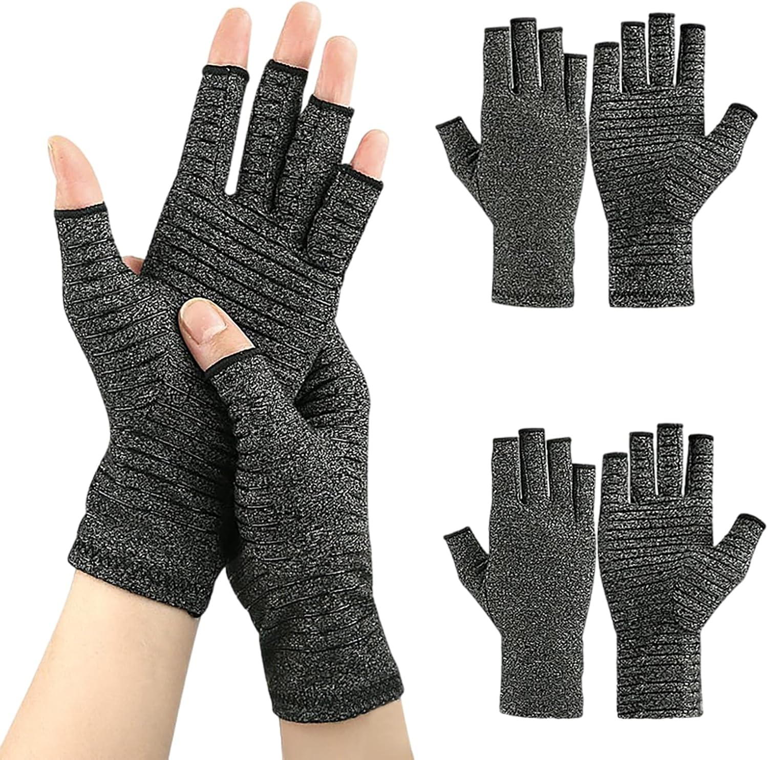 Compression Arthritis Gloves,Arthritis Gloves for Relief of Arthritis Pain, Swollen Joints, Improves Circulation, Unisex, One Pair image number 6